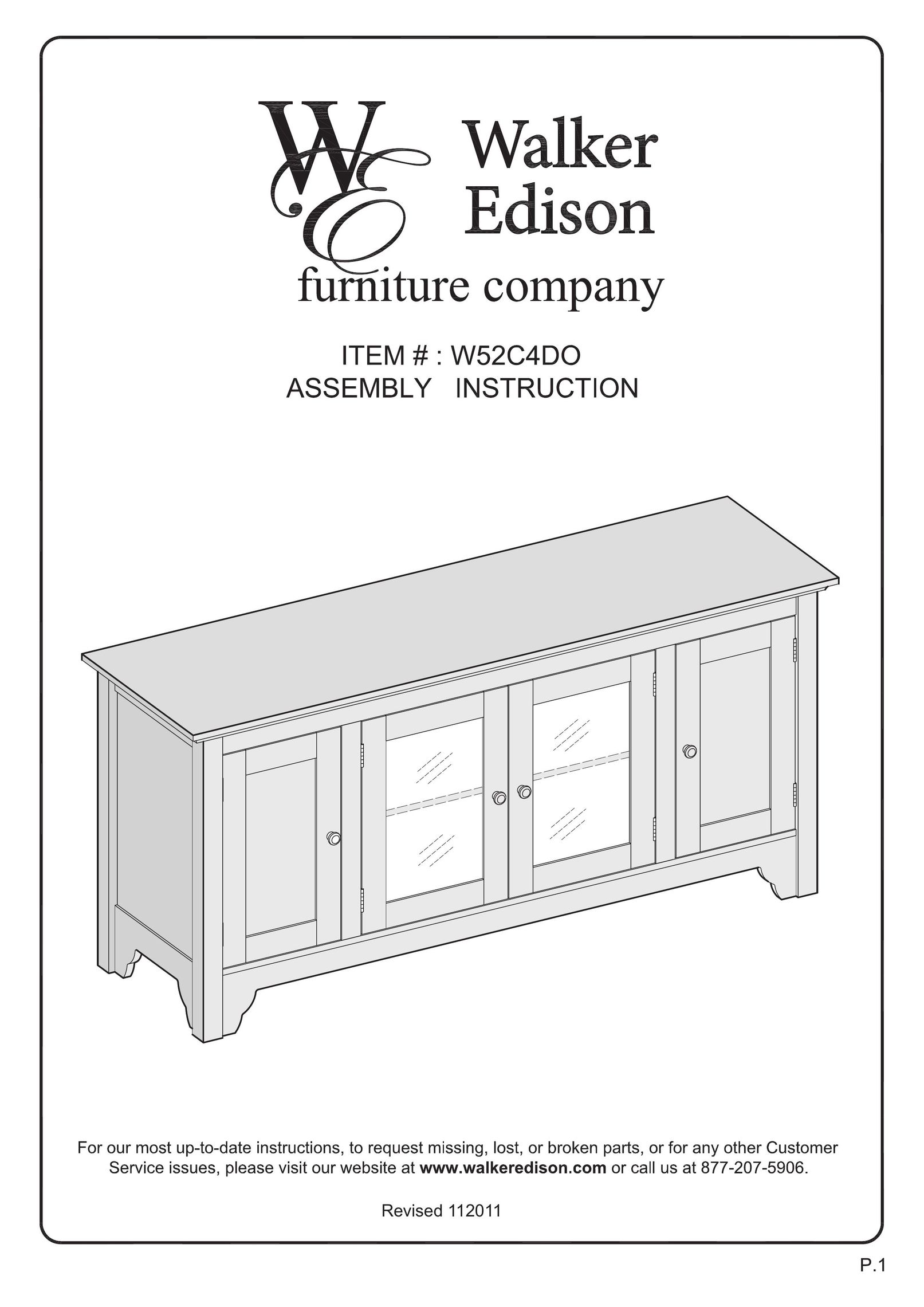 Walker W52C4DOWB Indoor Furnishings User Manual