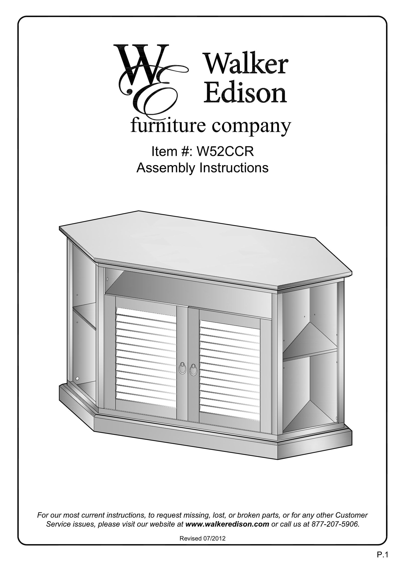 Walker W52CCRWH Indoor Furnishings User Manual