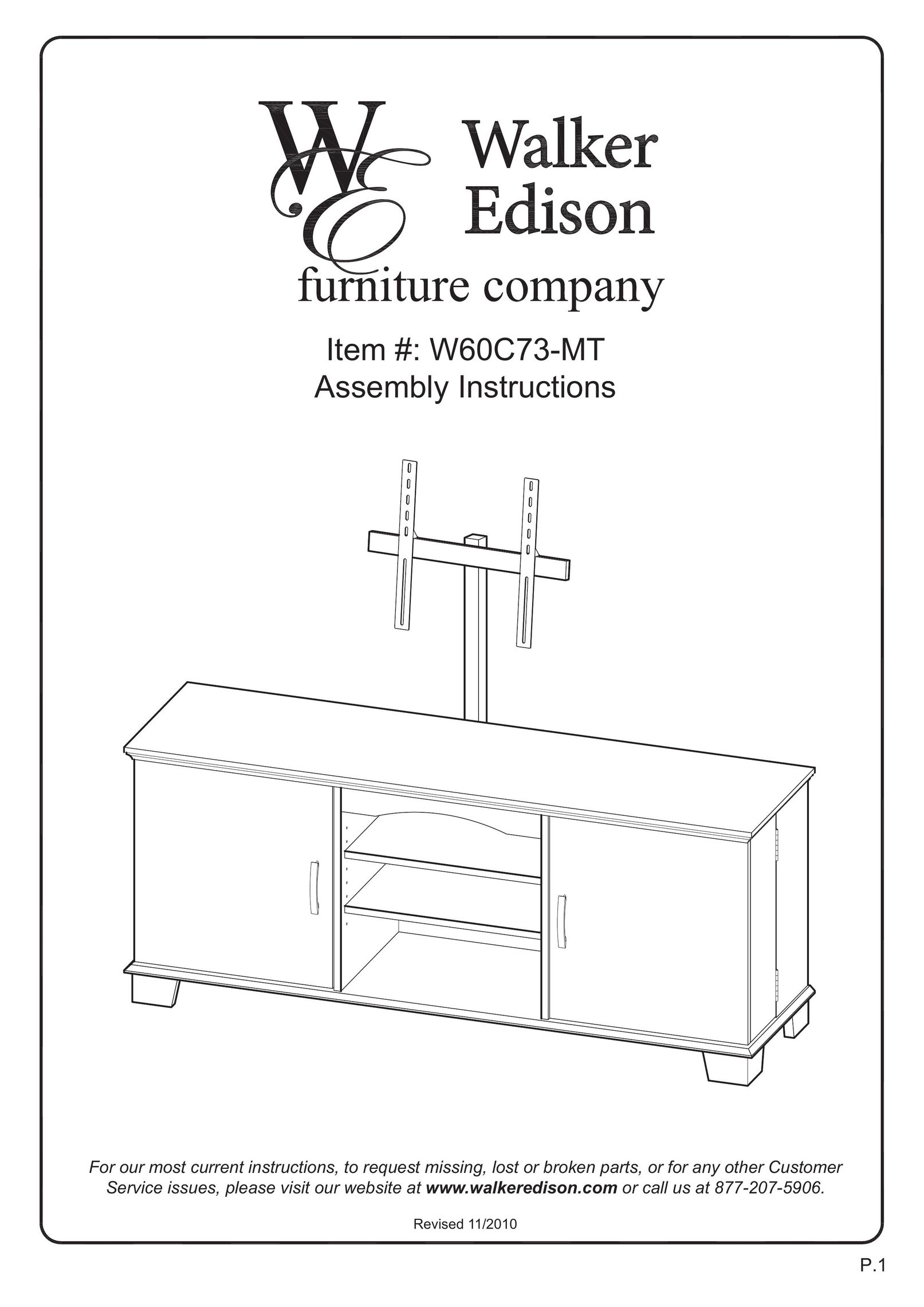 Walker W60C73BL Indoor Furnishings User Manual