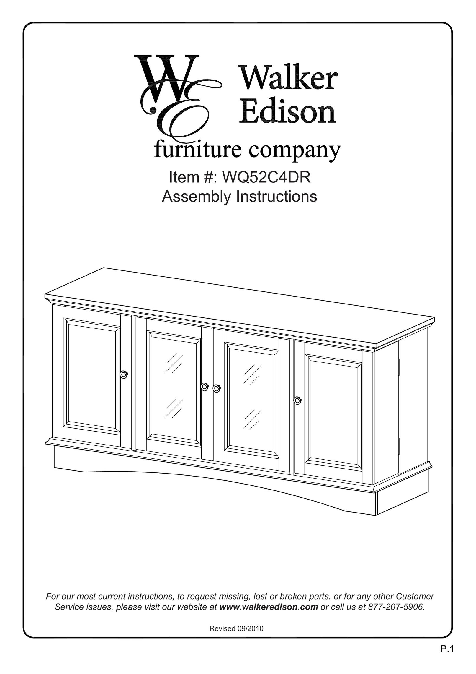 Walker WQ52C4DRTB Indoor Furnishings User Manual