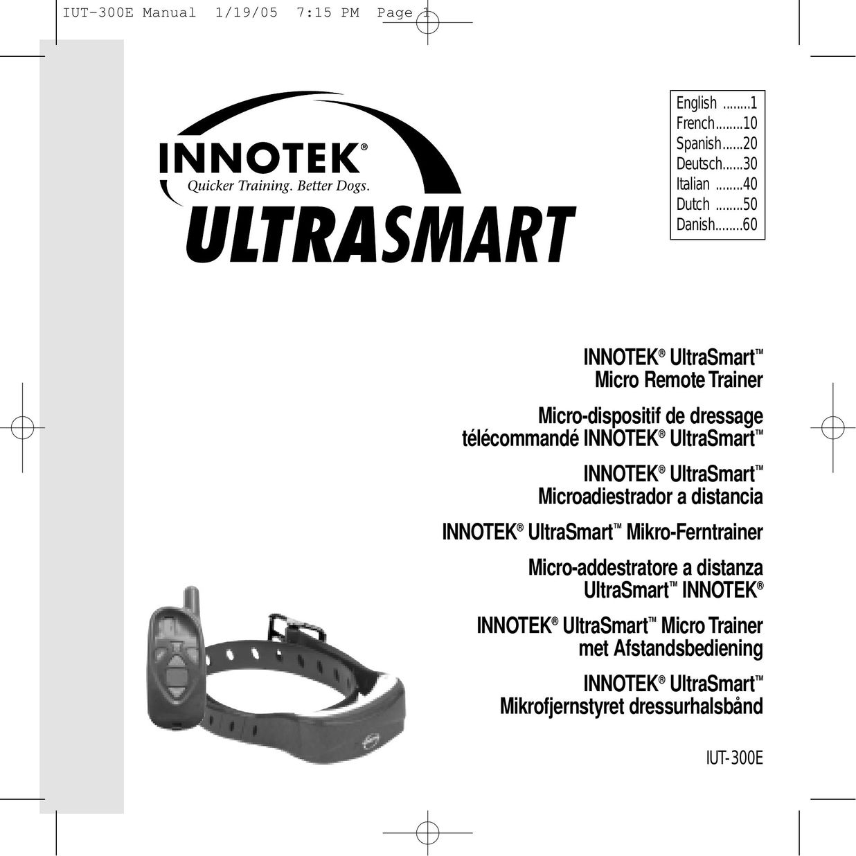 Innotek IUT-300E Pet Care Product User Manual