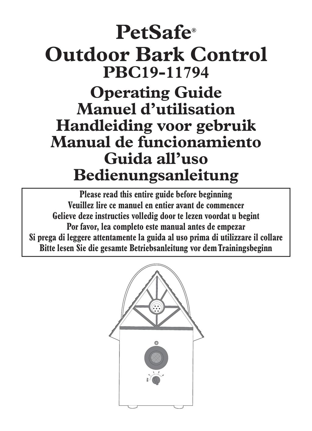 Petsafe PBC19-11794 Pet Care Product User Manual