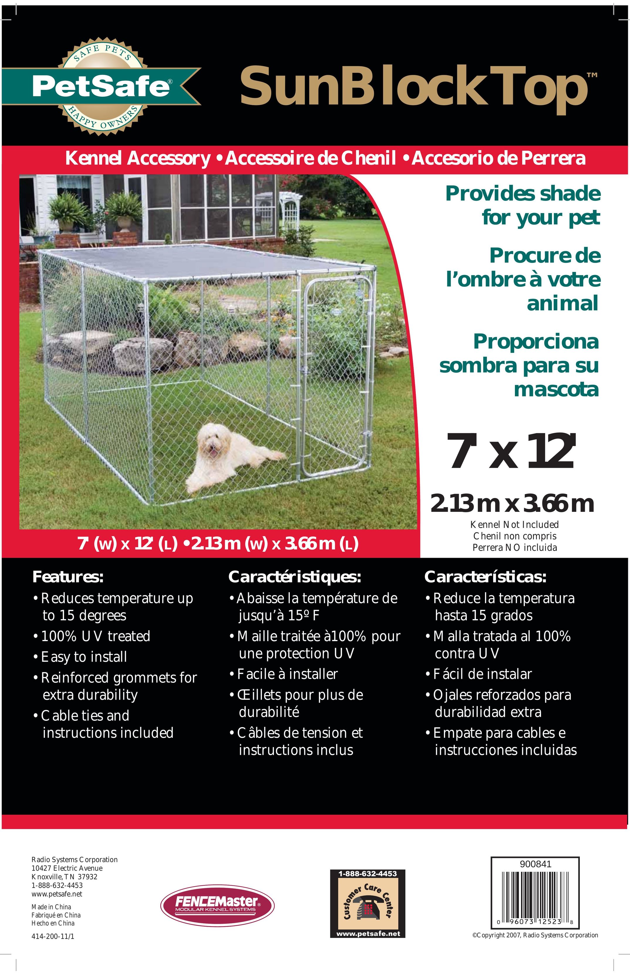 Petsafe Kennel Accessory Pet Fence User Manual