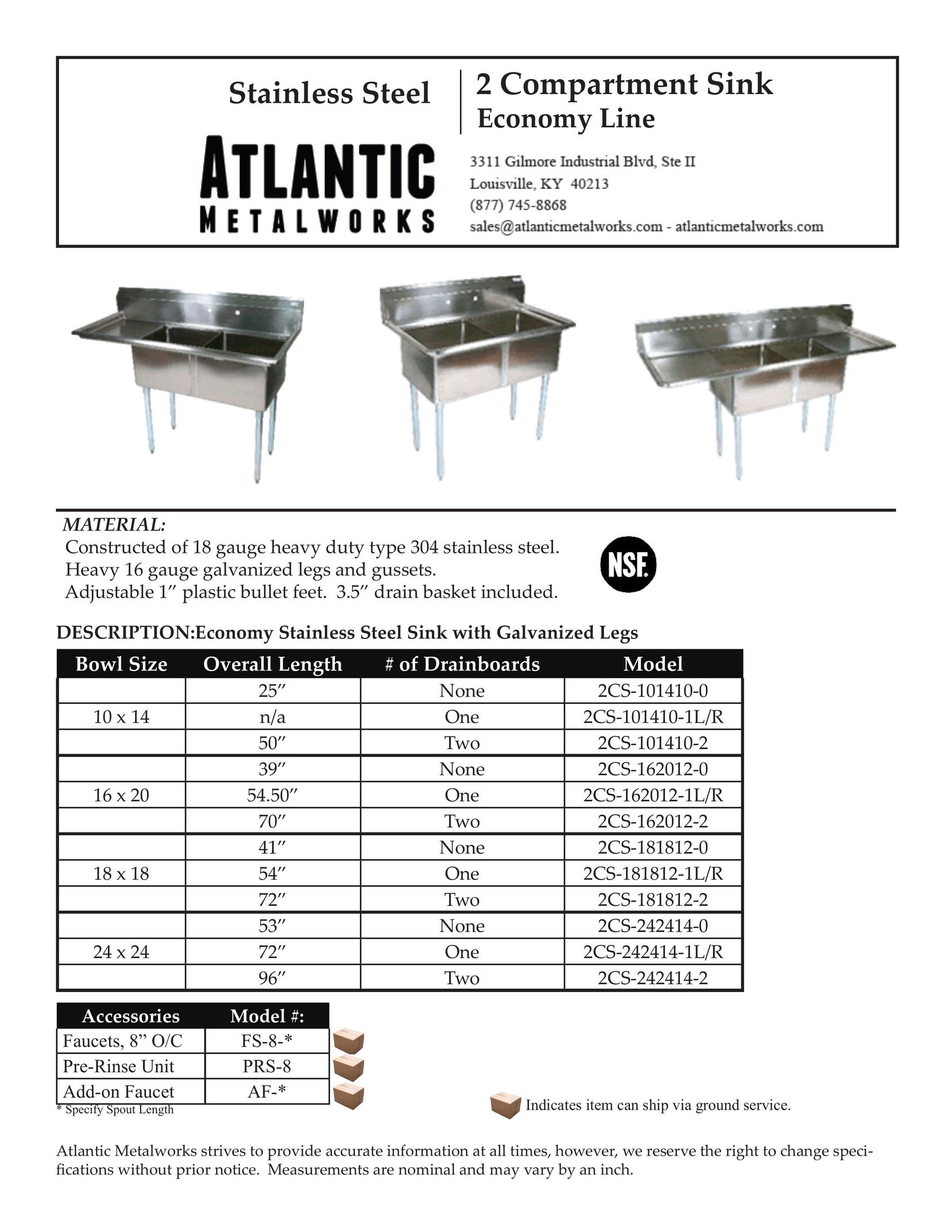 Atlantic Technology PRS-8 Plumbing Product User Manual