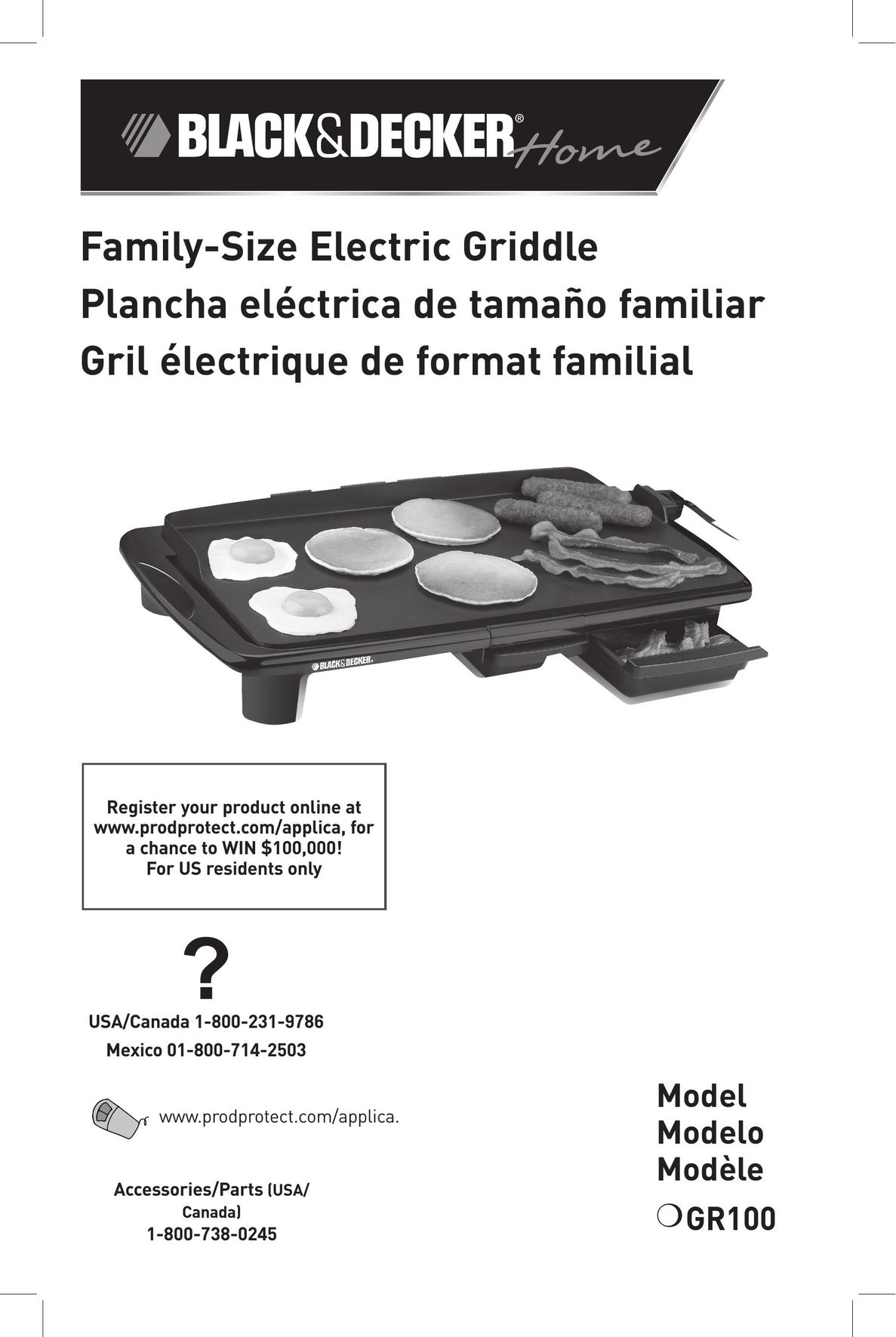 Black & Decker GR100 Plumbing Product User Manual