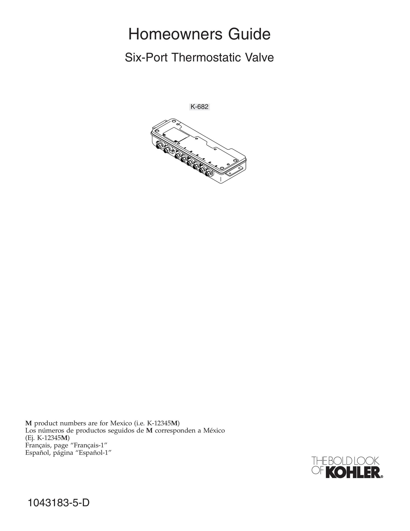 Kohler 1043183-5-D Plumbing Product User Manual