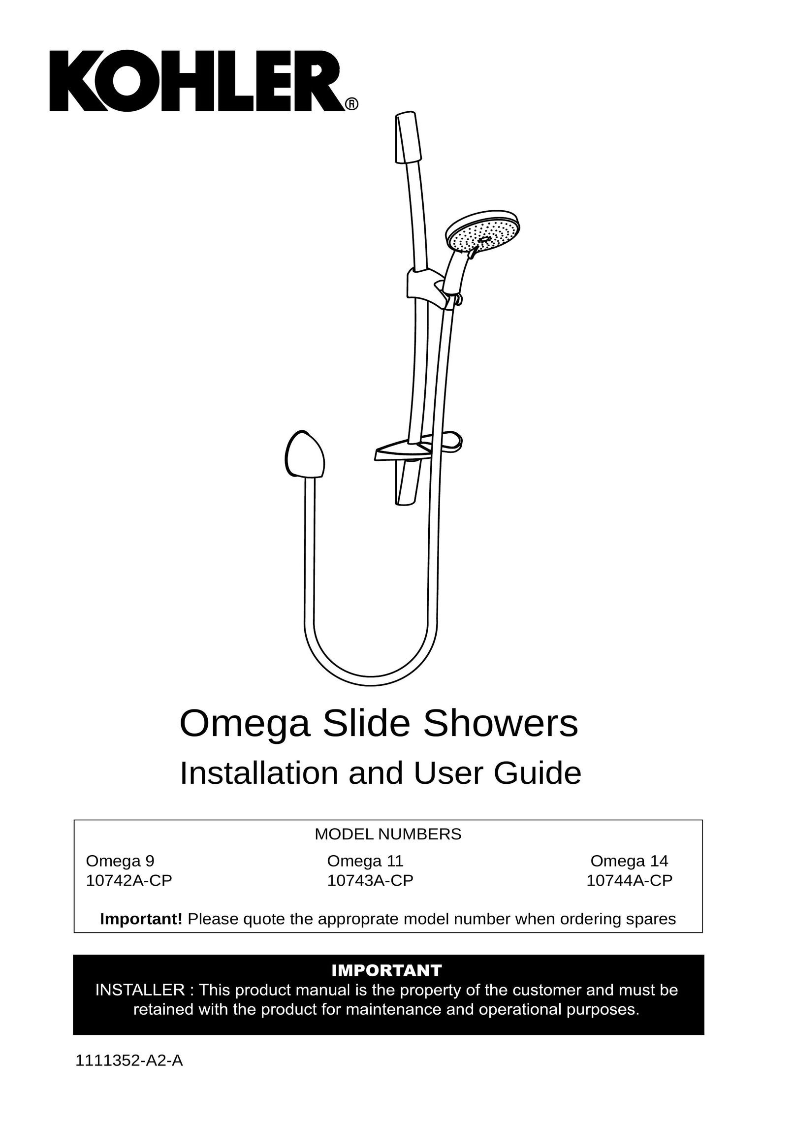 Kohler 10743A-CP Plumbing Product User Manual