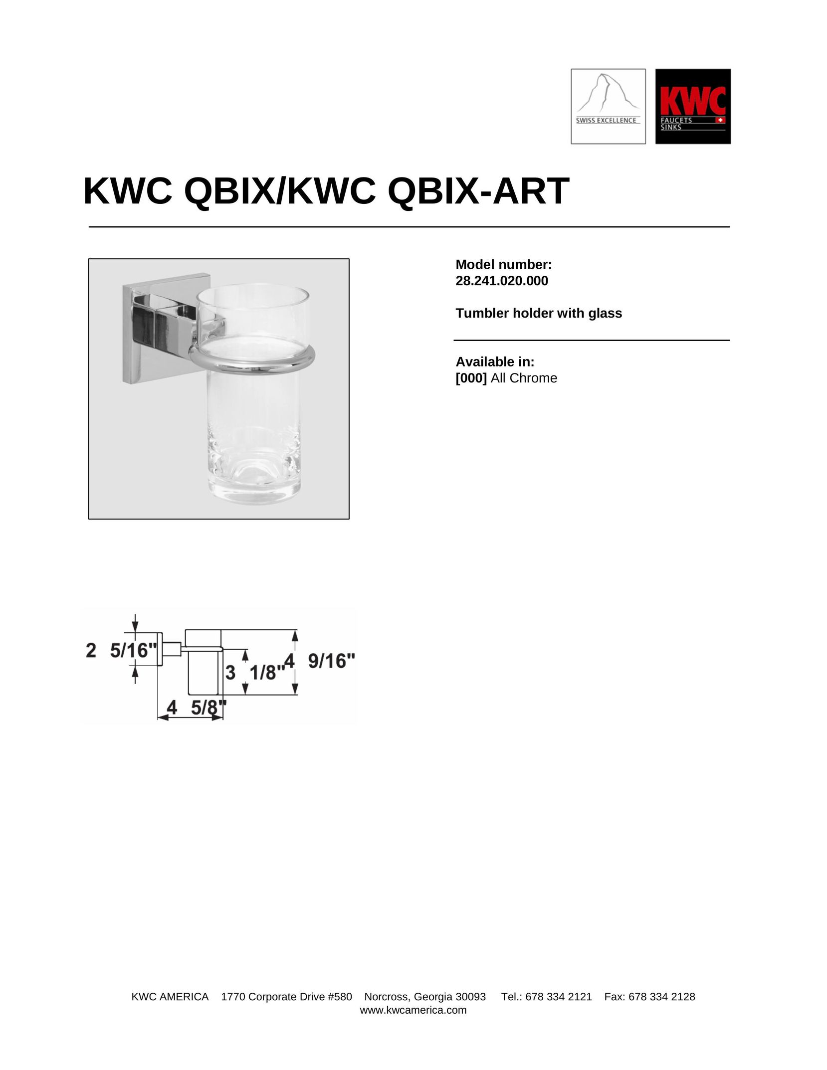 KWC 28.241.020.000 Plumbing Product User Manual