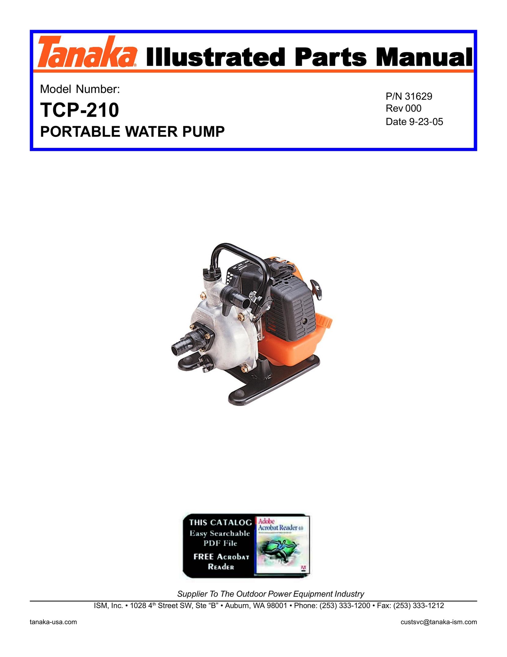 Tanaka TCP-210 Plumbing Product User Manual