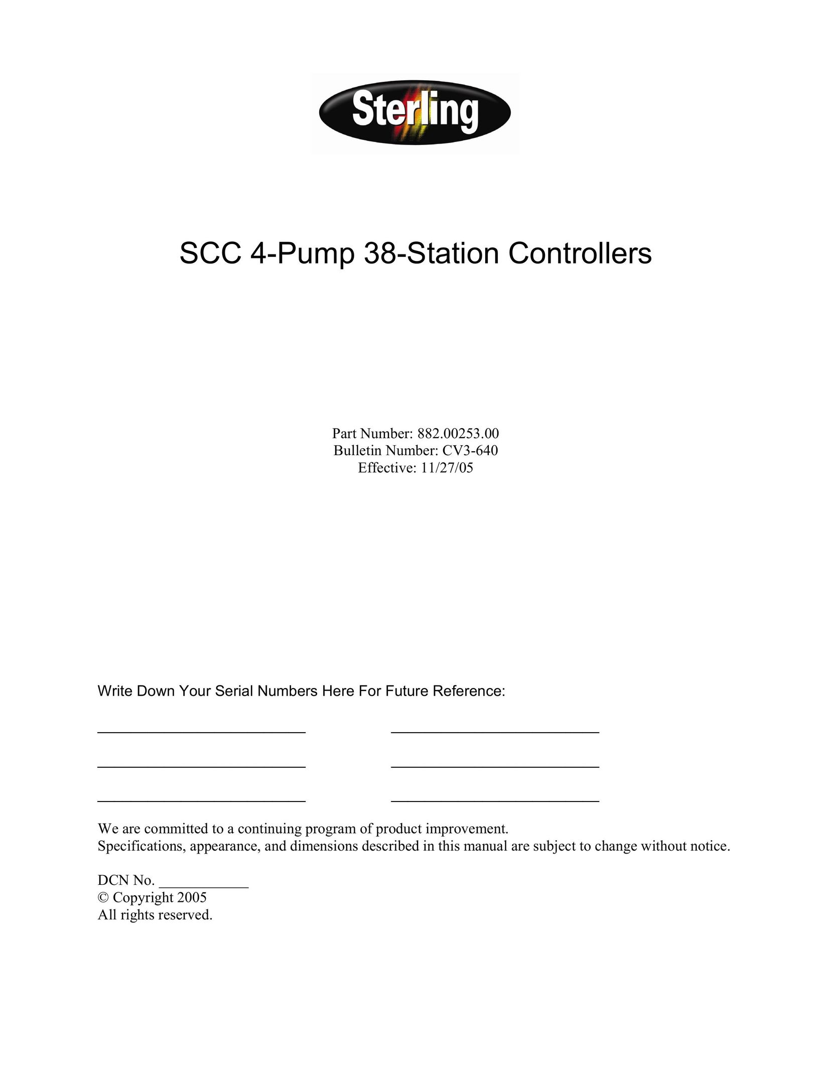 Sterling Plumbing 882.00253.00 Septic System User Manual