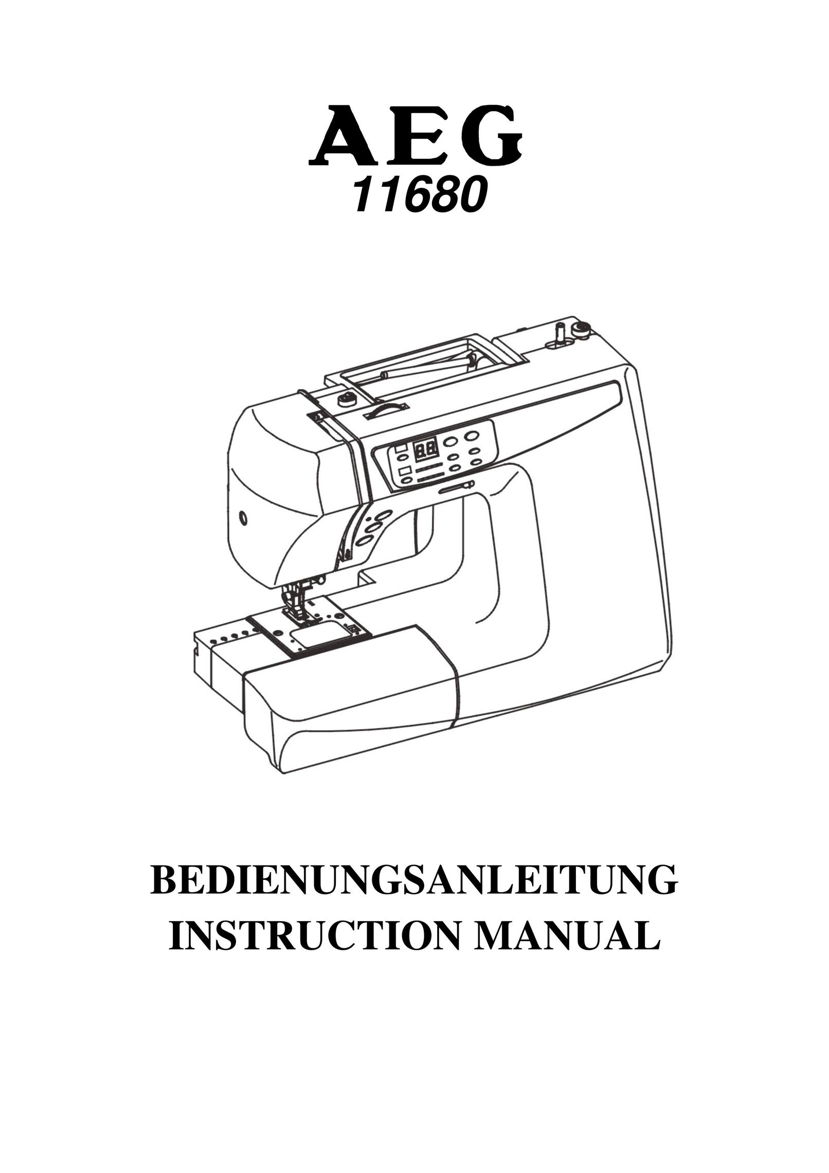 AEG aeg11680 Sewing Machine User Manual