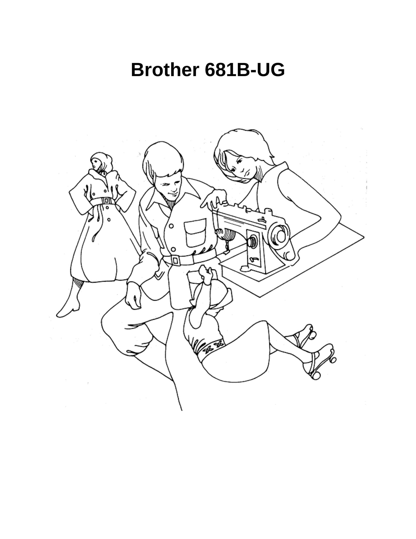 Brother 681B-UG Sewing Machine User Manual