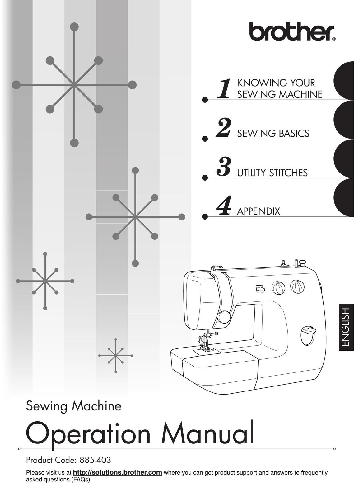 Brother 885-403 Sewing Machine User Manual