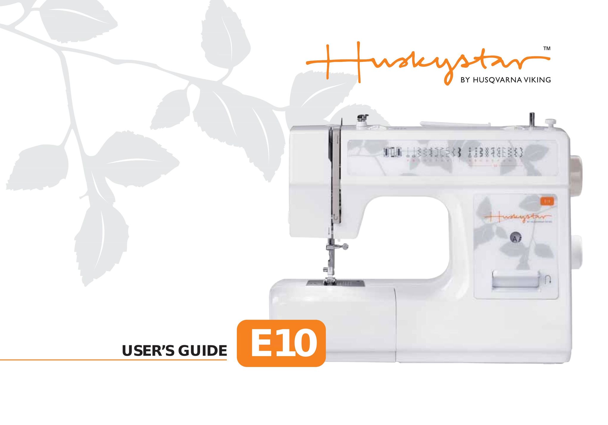 Husqvarna E10 Sewing Machine User Manual
