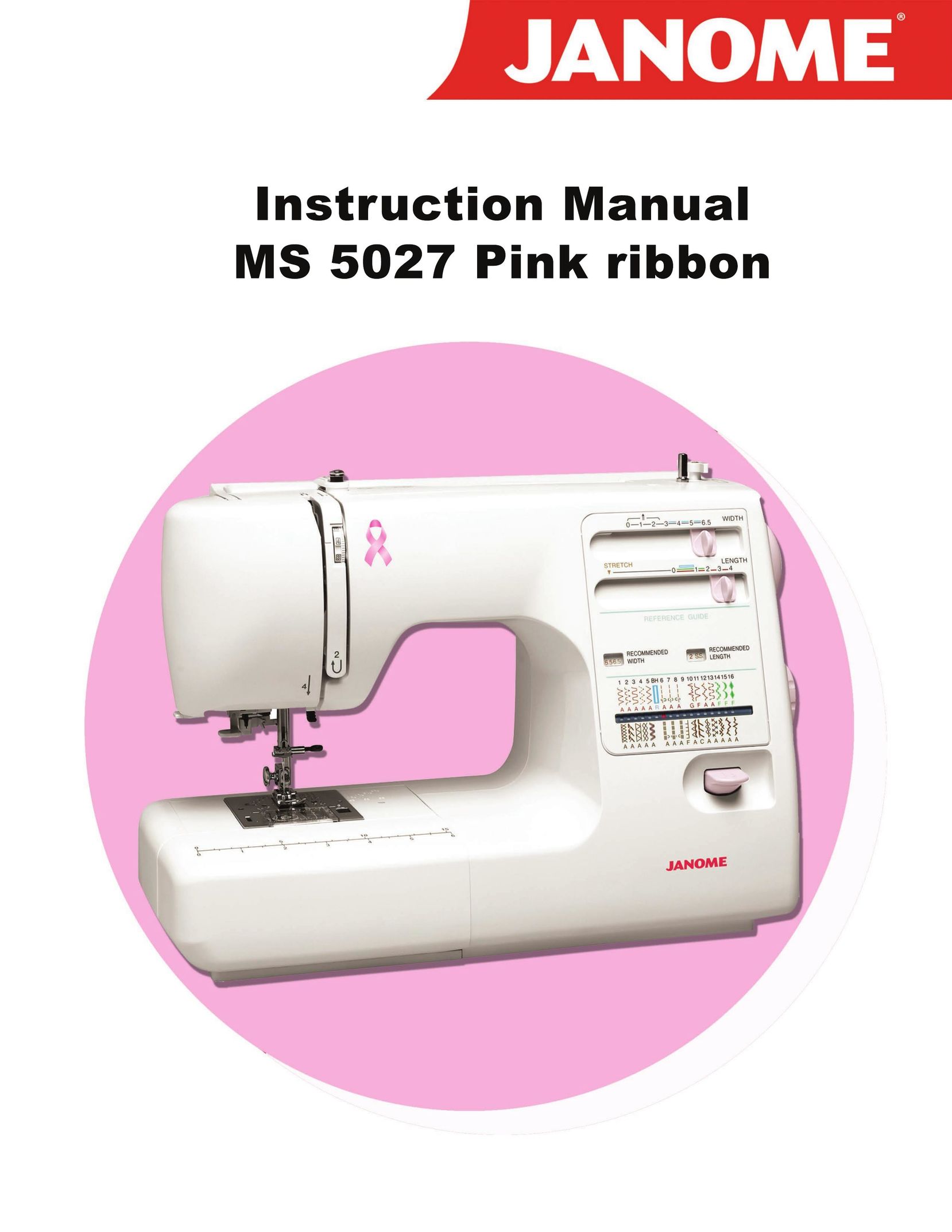 Janome MS-5027 Sewing Machine User Manual