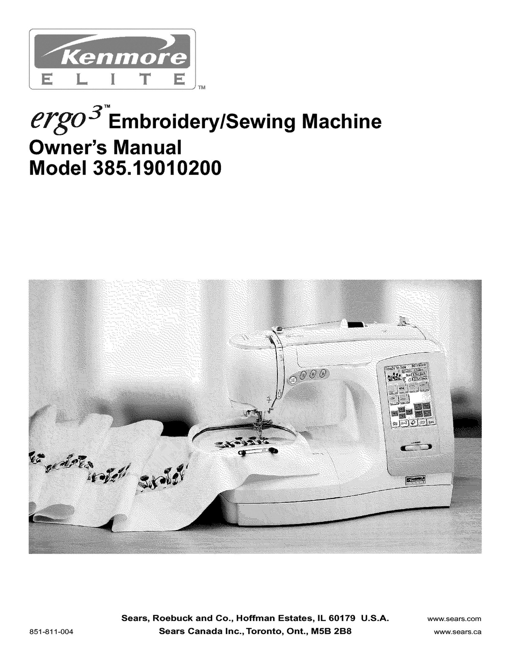 Kenmore 010 Sewing Machine User Manual