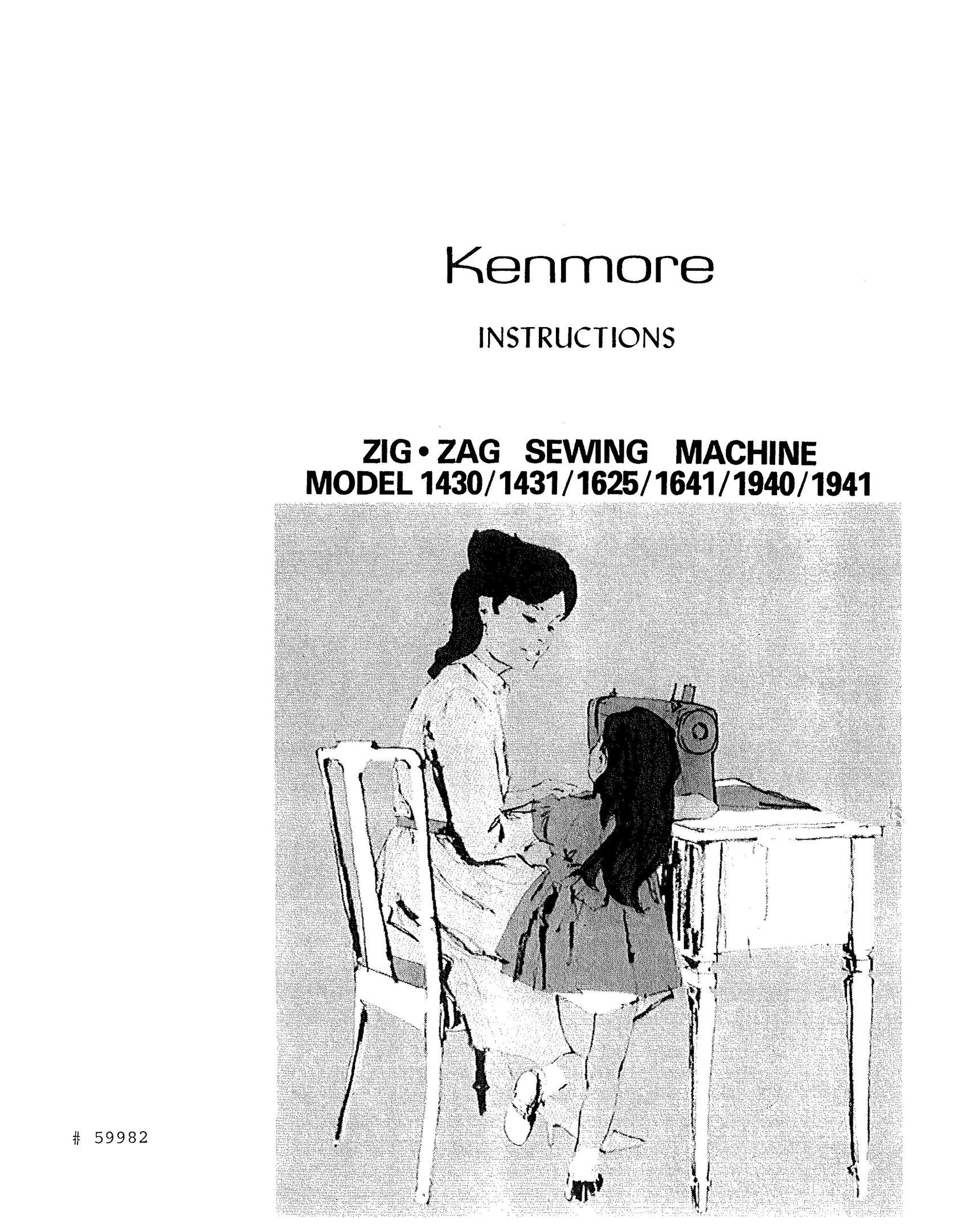 Kenmore 1641 Sewing Machine User Manual
