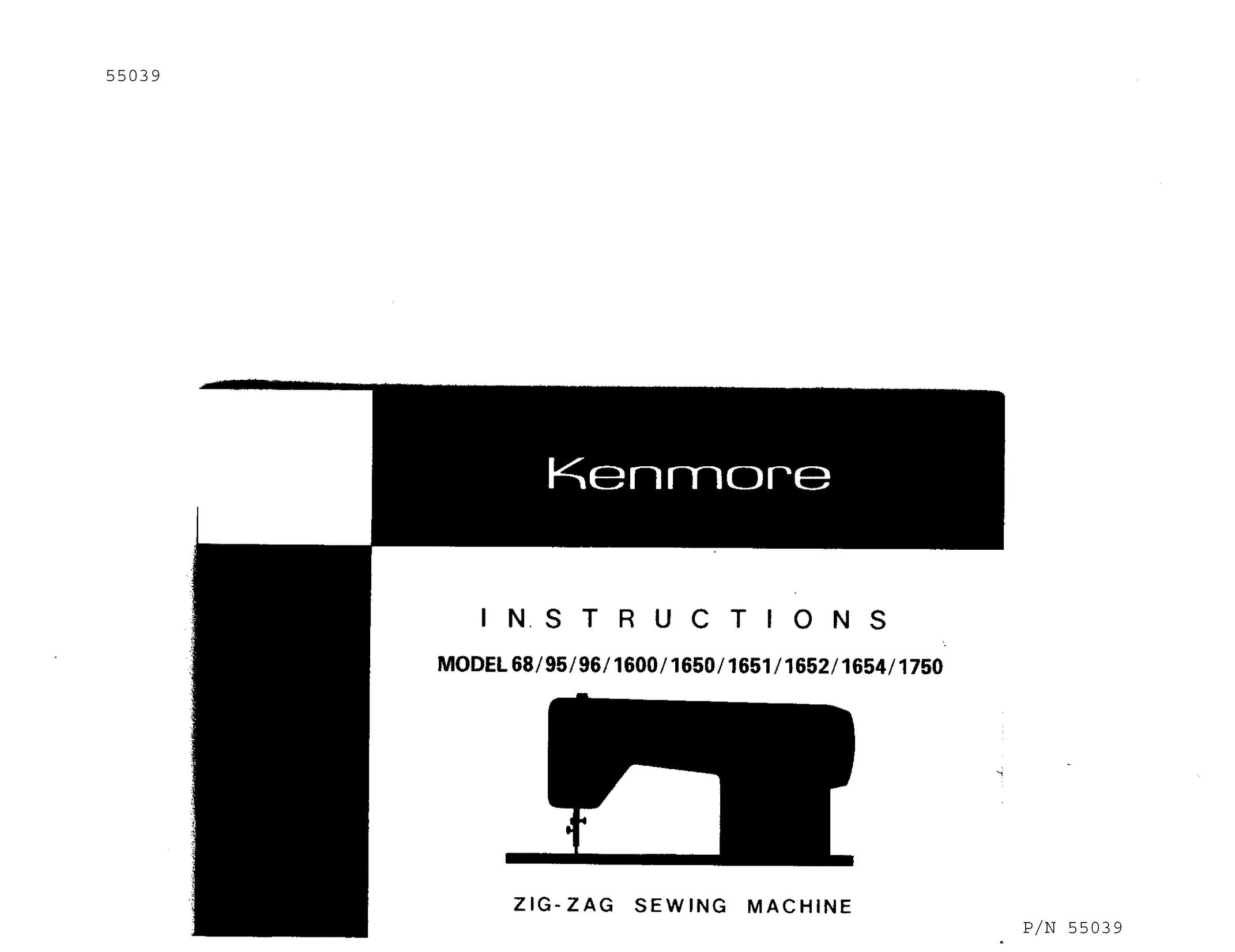 Kenmore 1650 Sewing Machine User Manual