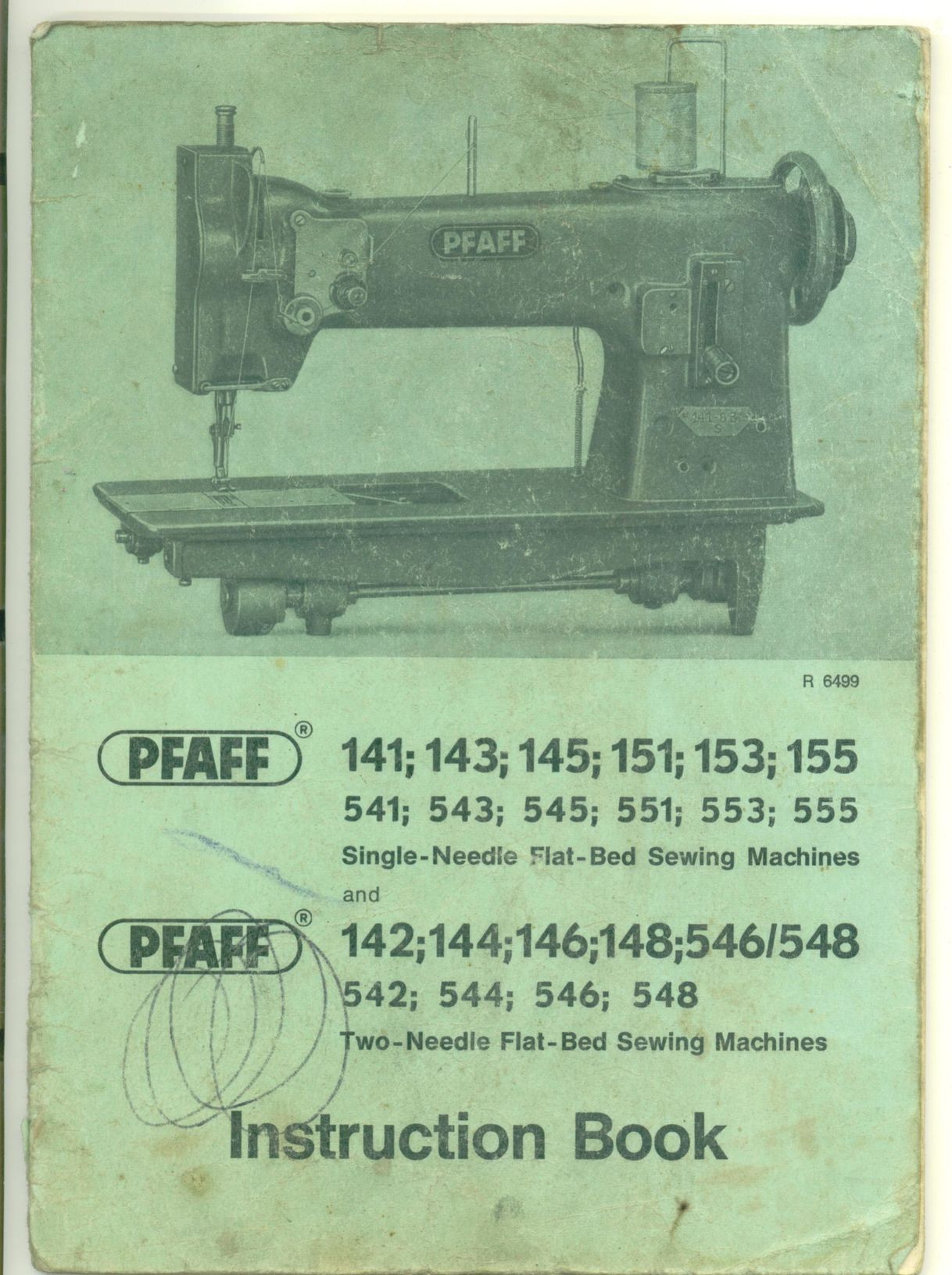 Pfaff 141 Sewing Machine User Manual