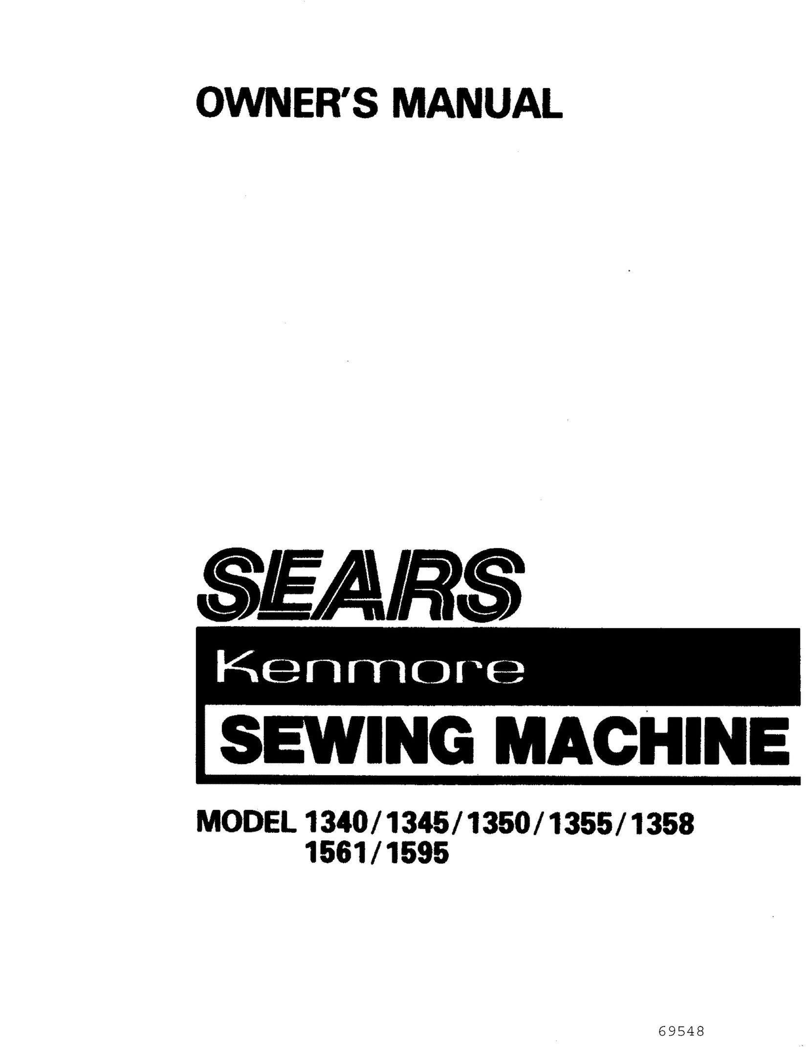 Sears 1595 Sewing Machine User Manual