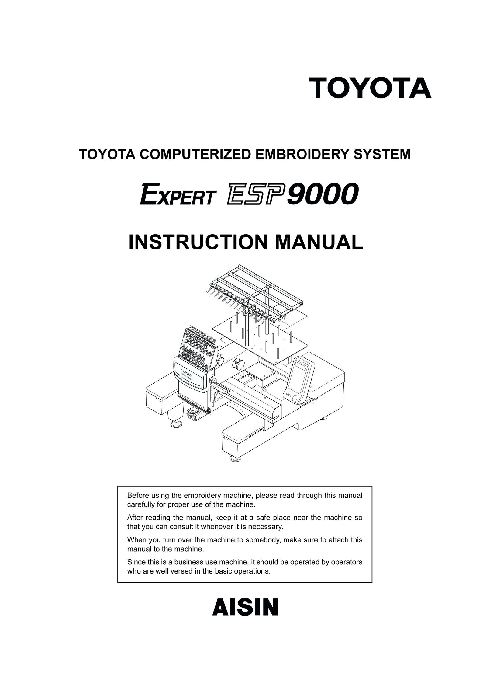Toyota EPS9000 Sewing Machine User Manual
