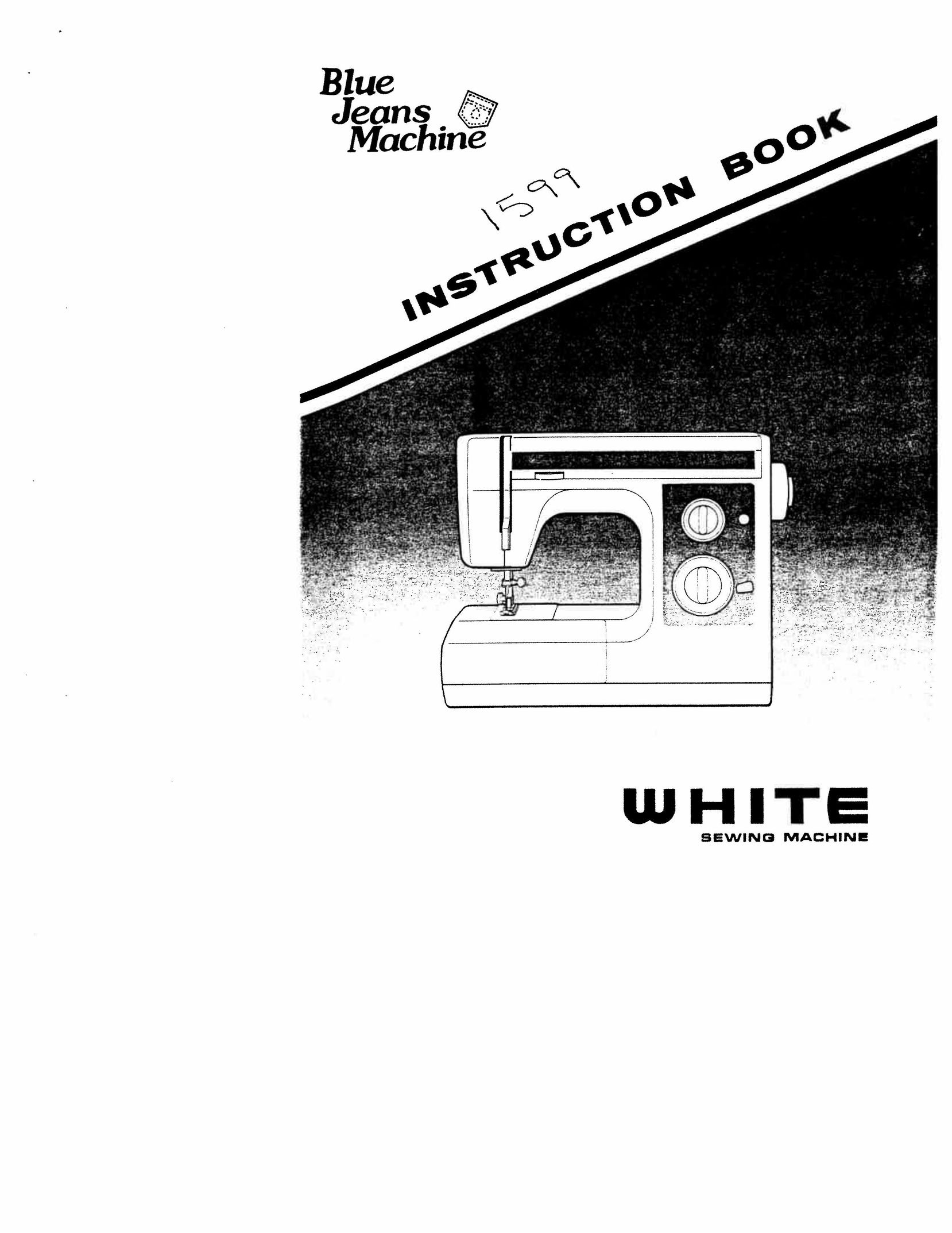 White 1599 Sewing Machine User Manual