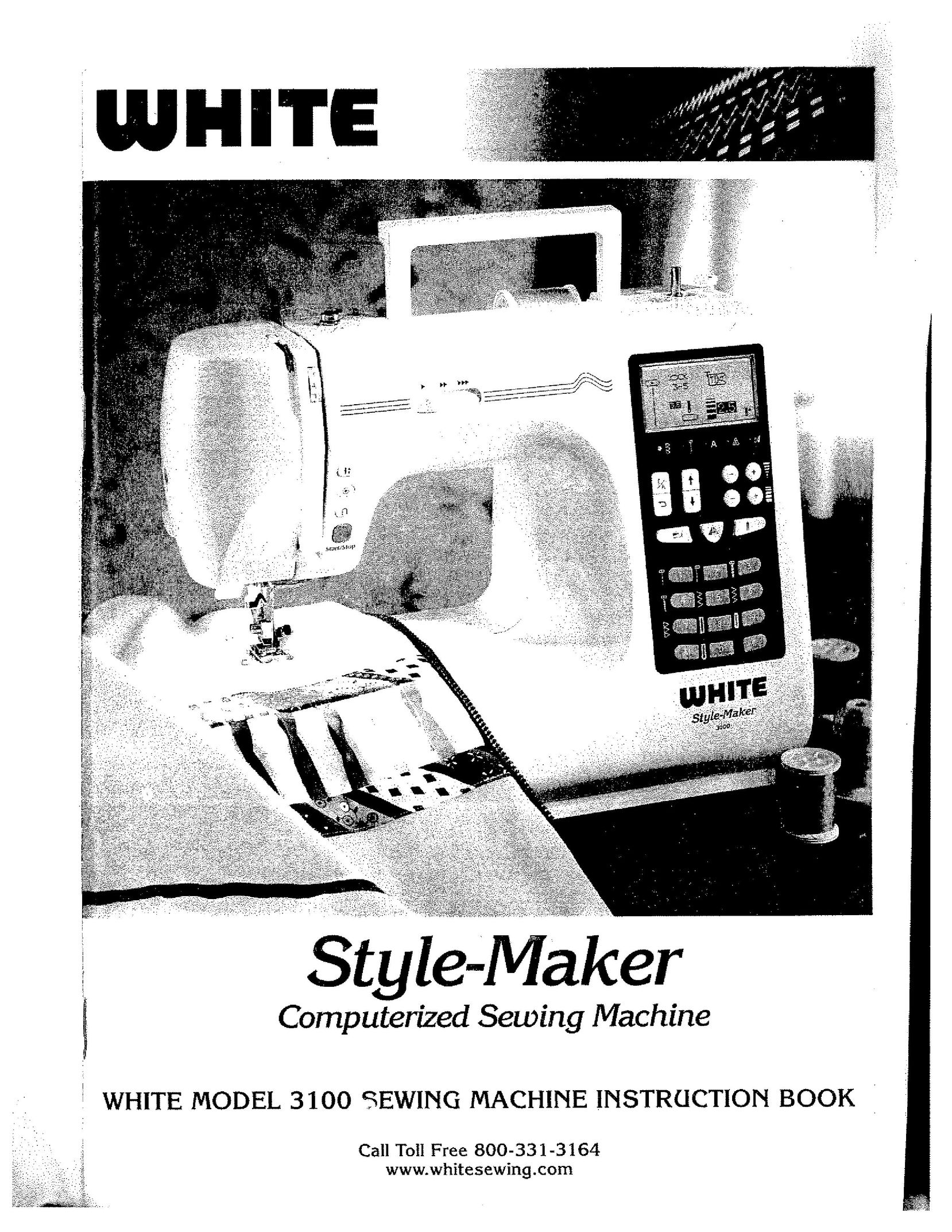 White 3100 Sewing Machine User Manual