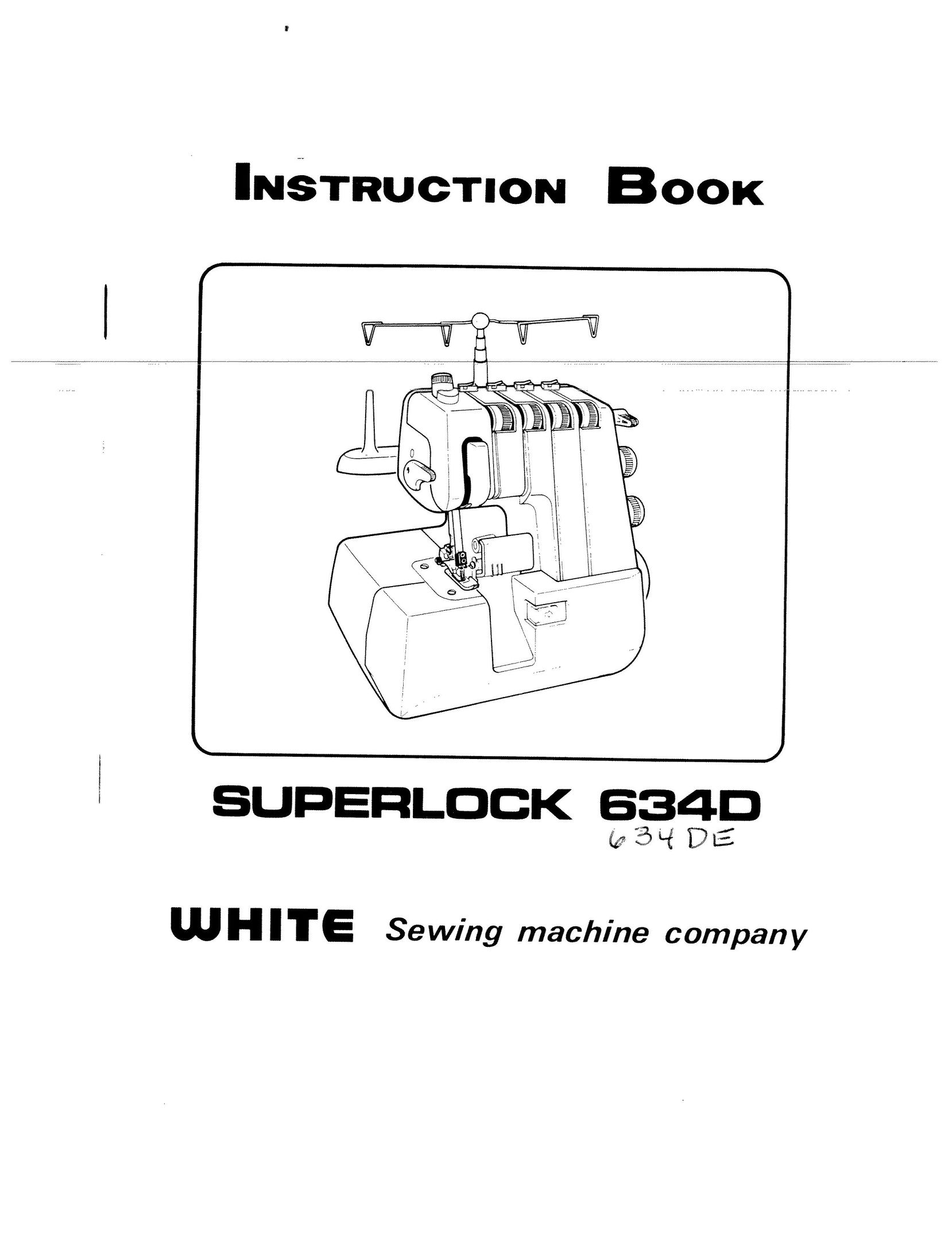 White 634D Sewing Machine User Manual