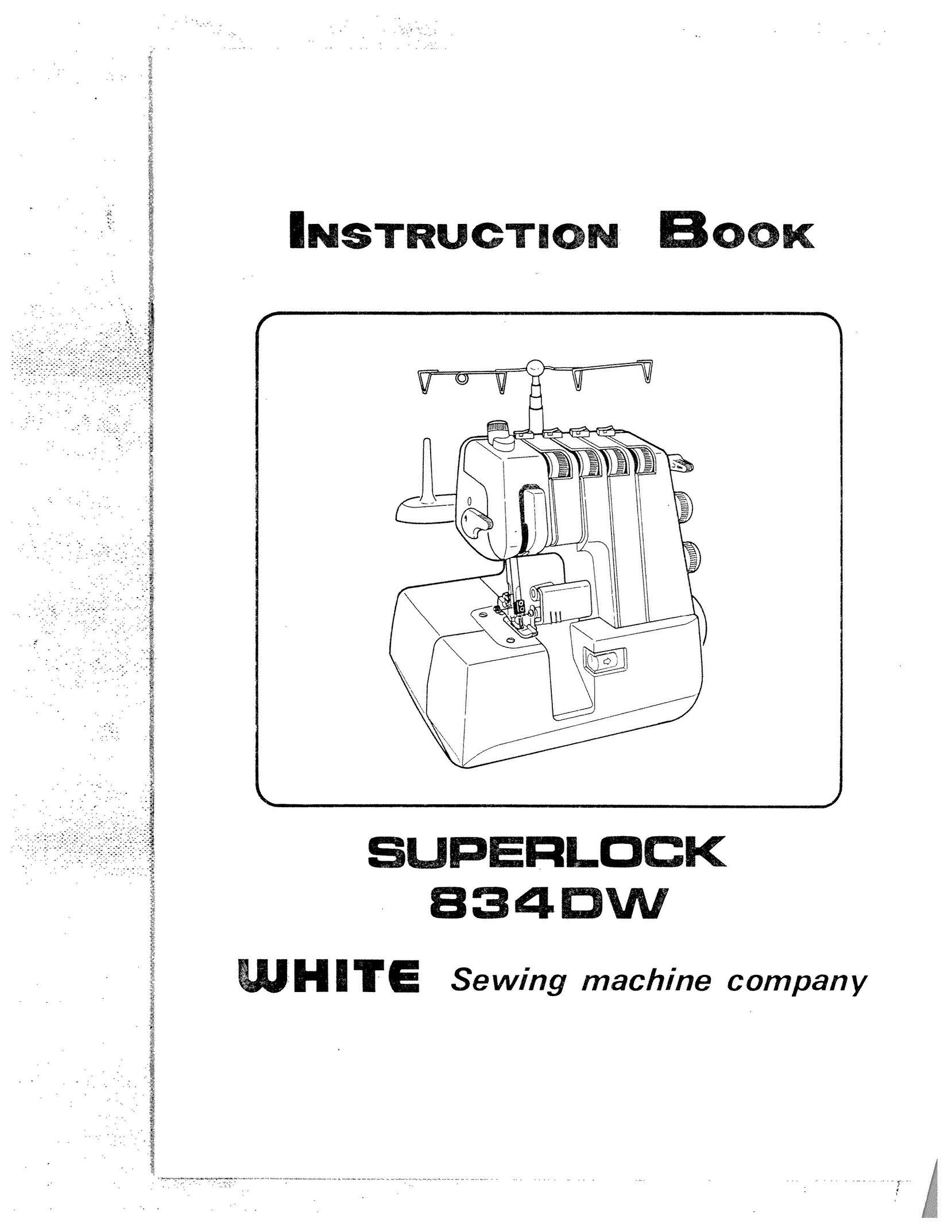 White 834DW Sewing Machine User Manual