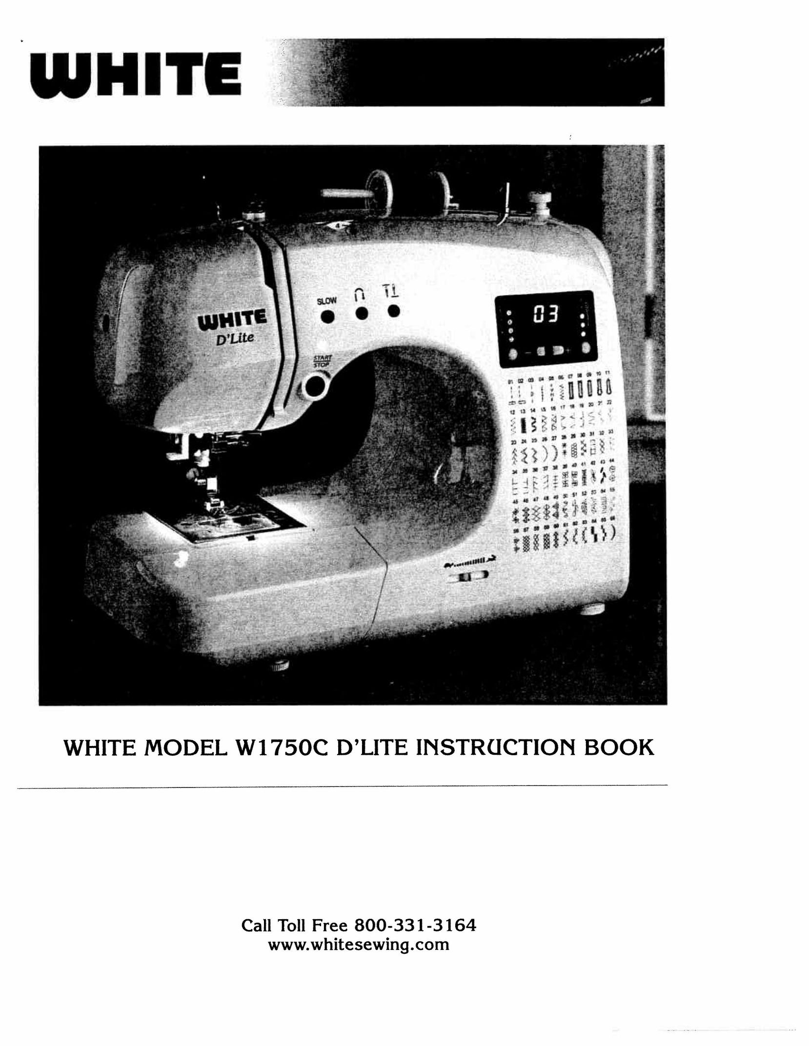 White W1750C Sewing Machine User Manual