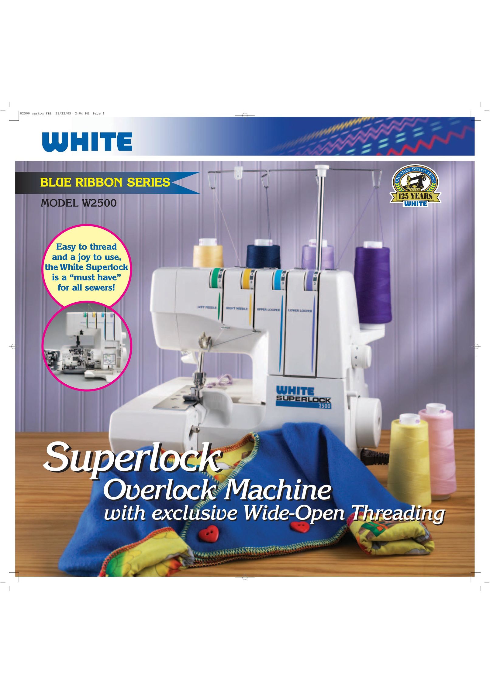 White W2500 Sewing Machine User Manual