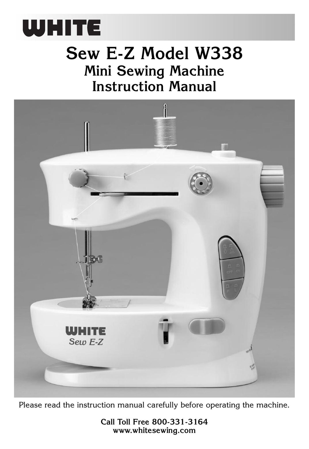 White W338 Sewing Machine User Manual