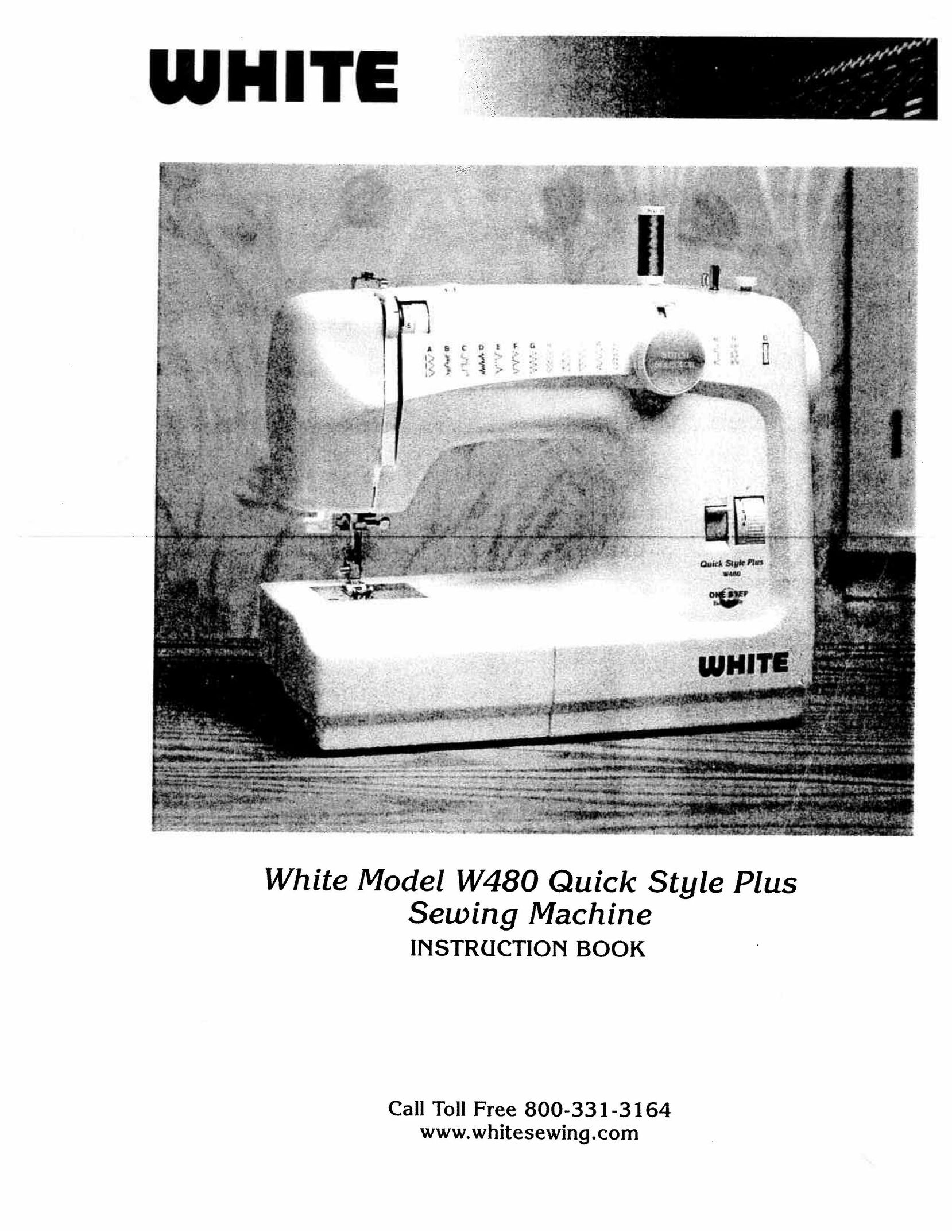 White W480 Sewing Machine User Manual