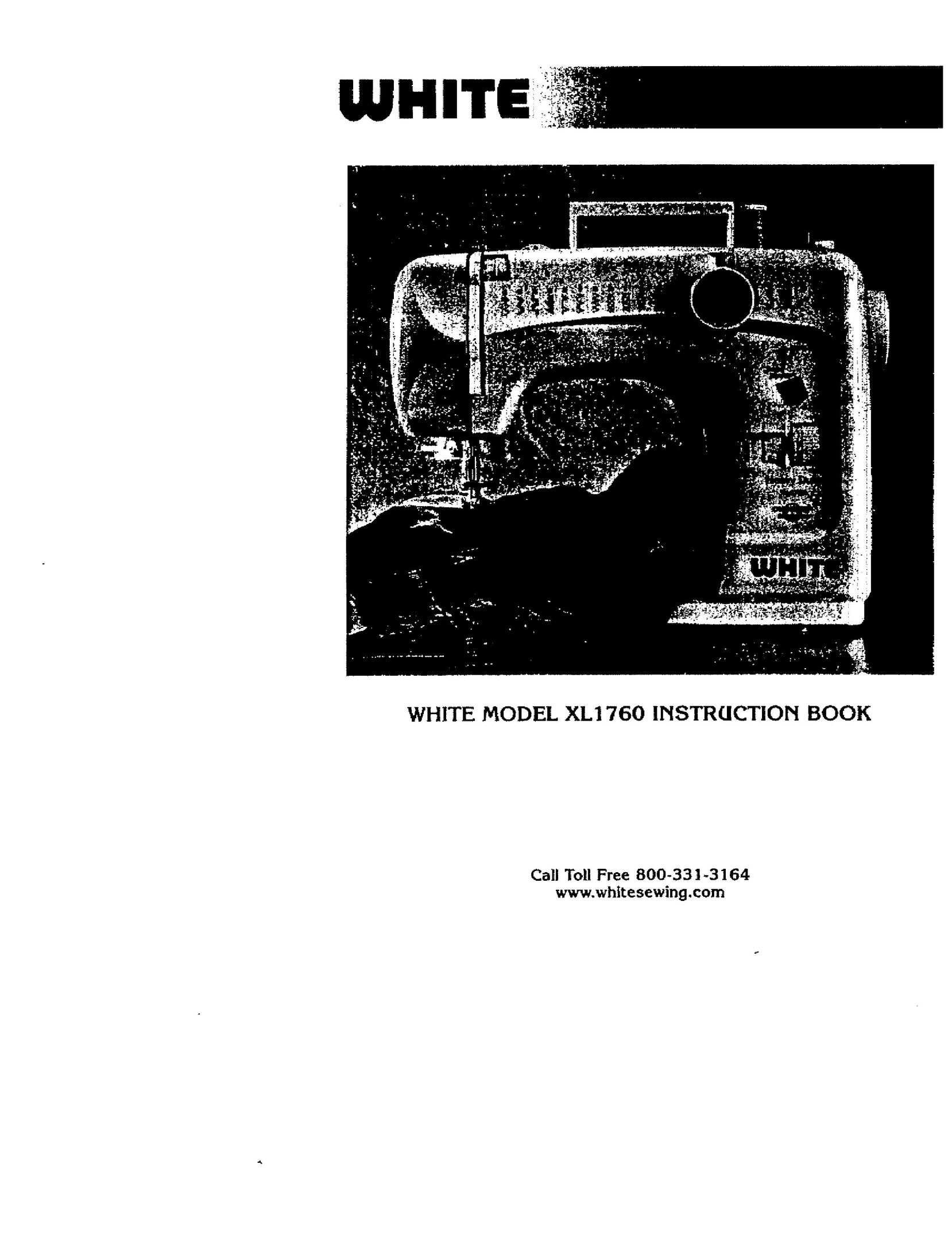 White XL1760 Sewing Machine User Manual