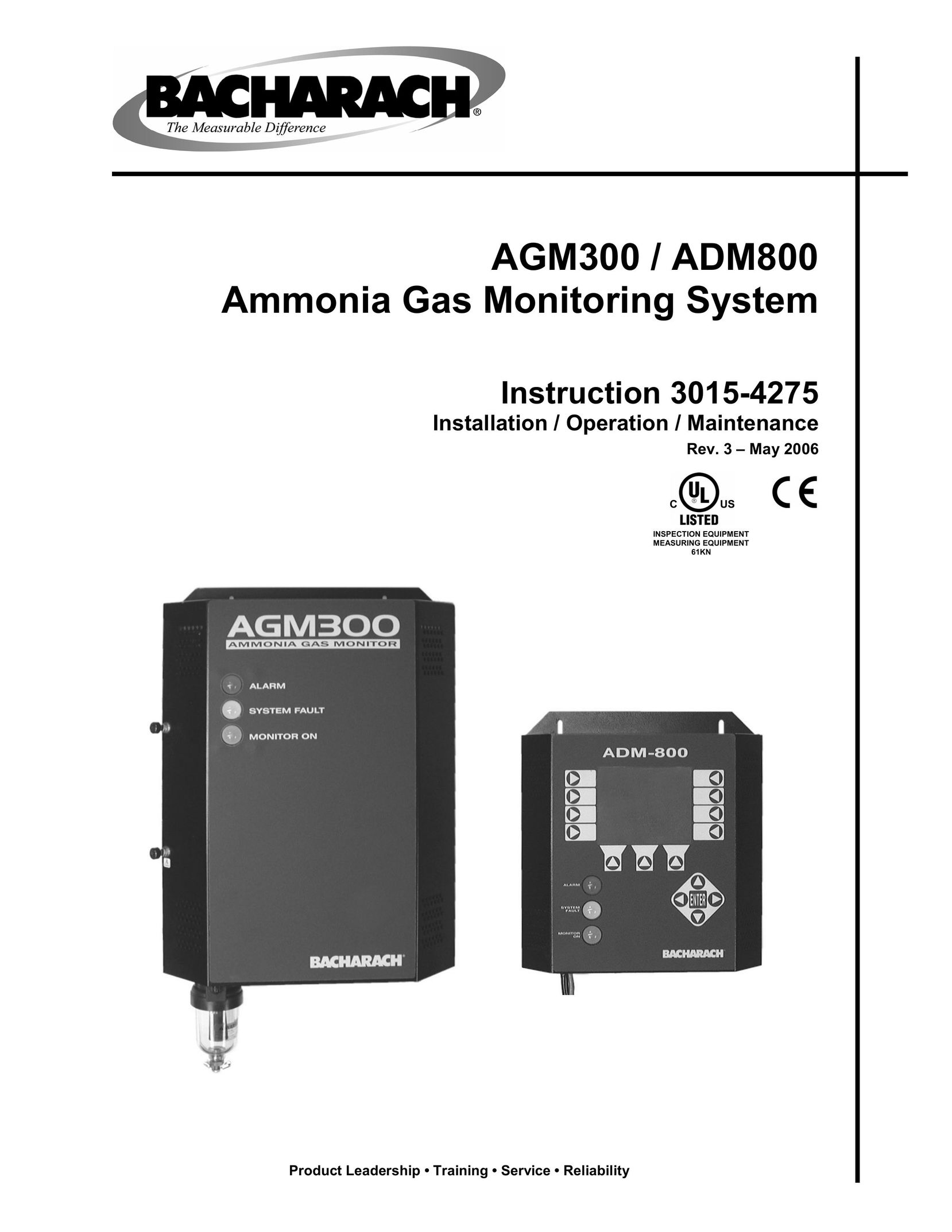 Bacharach ADM800 Smoke Alarm User Manual