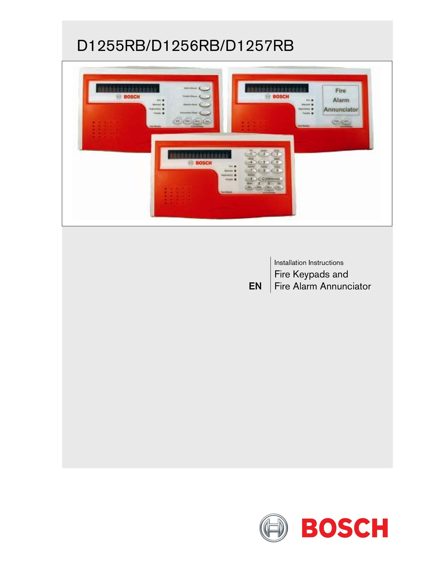Bosch Appliances D1256RB Smoke Alarm User Manual