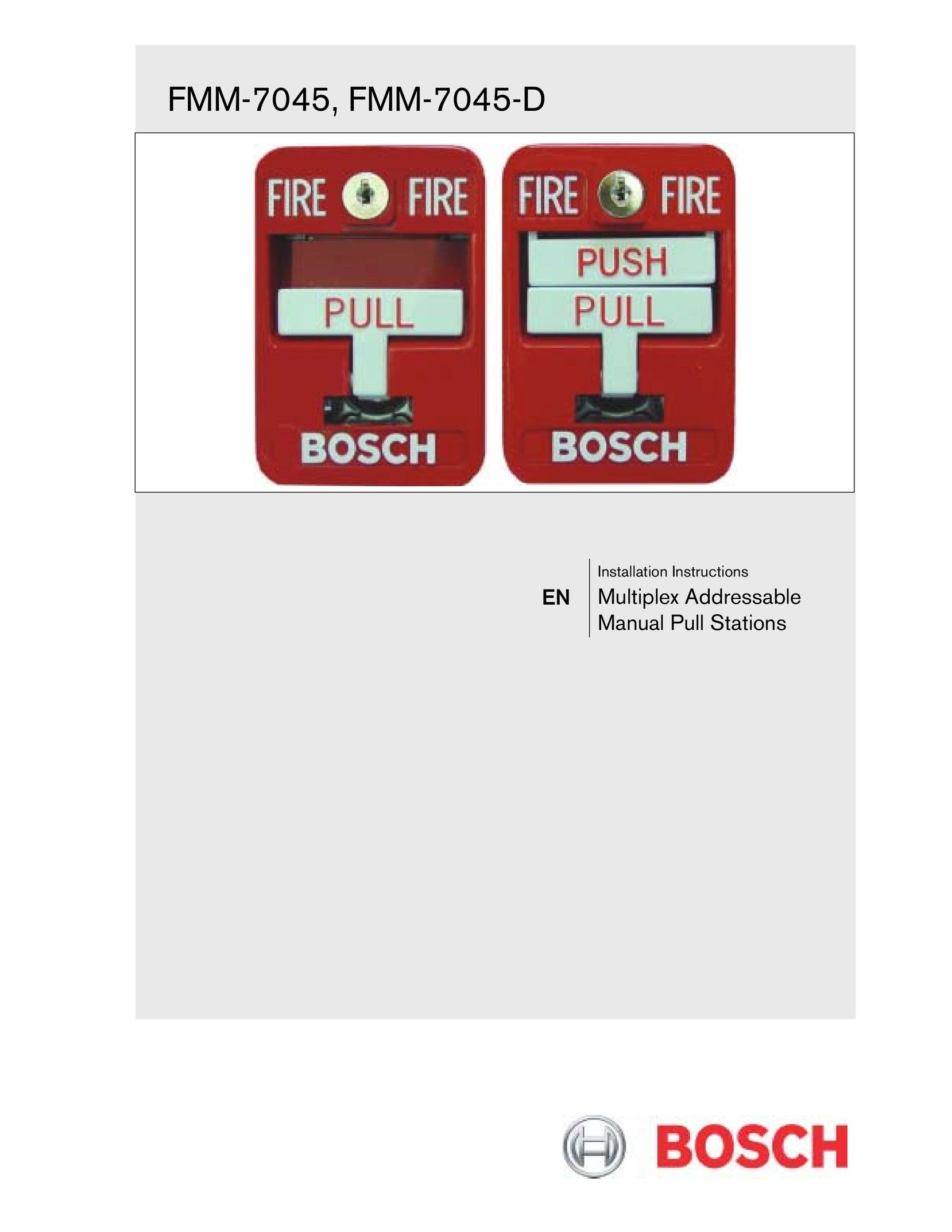 Bosch Appliances FMM-7045 Smoke Alarm User Manual
