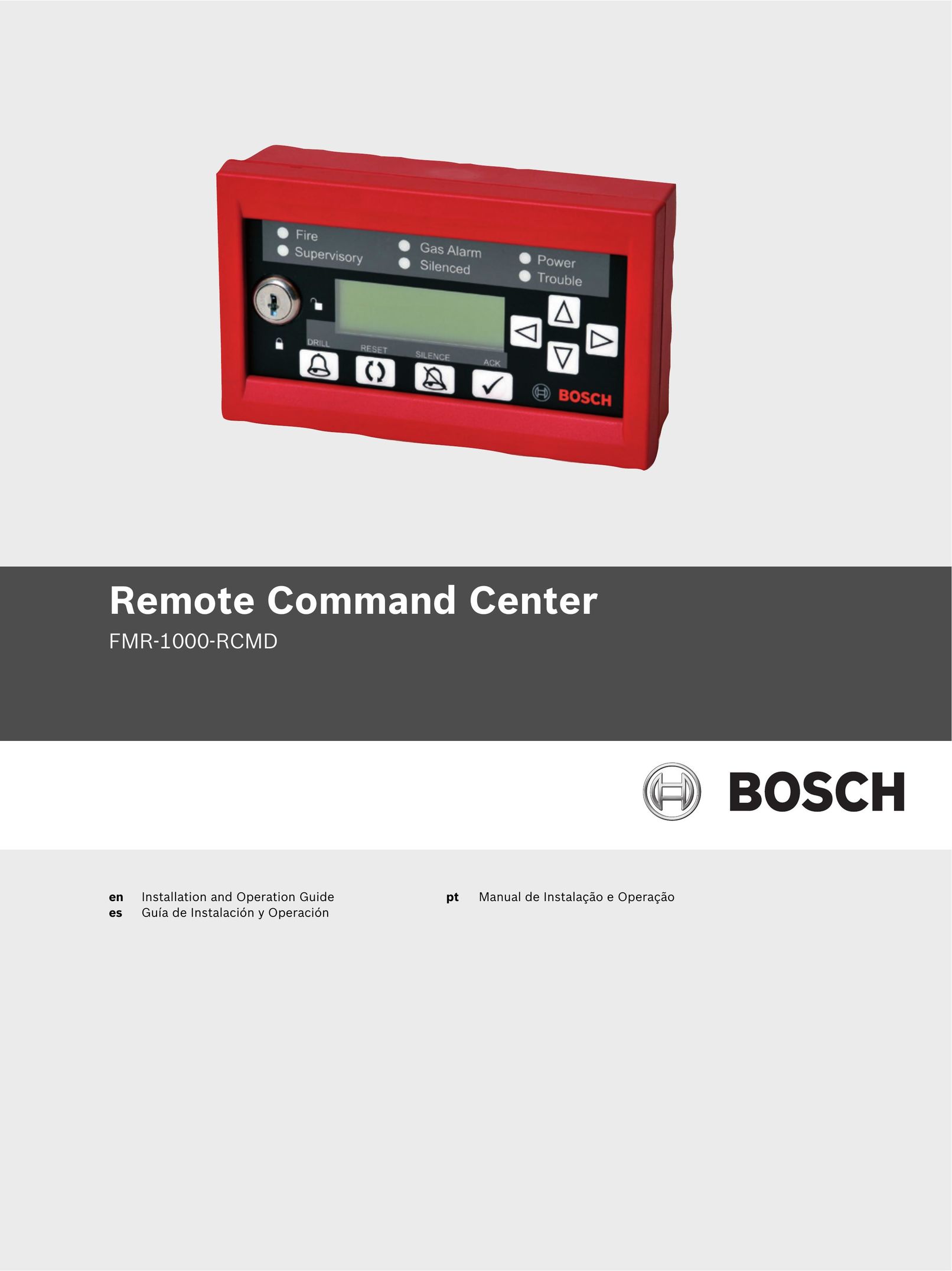Bosch Appliances FMR-1000-RCMD Smoke Alarm User Manual