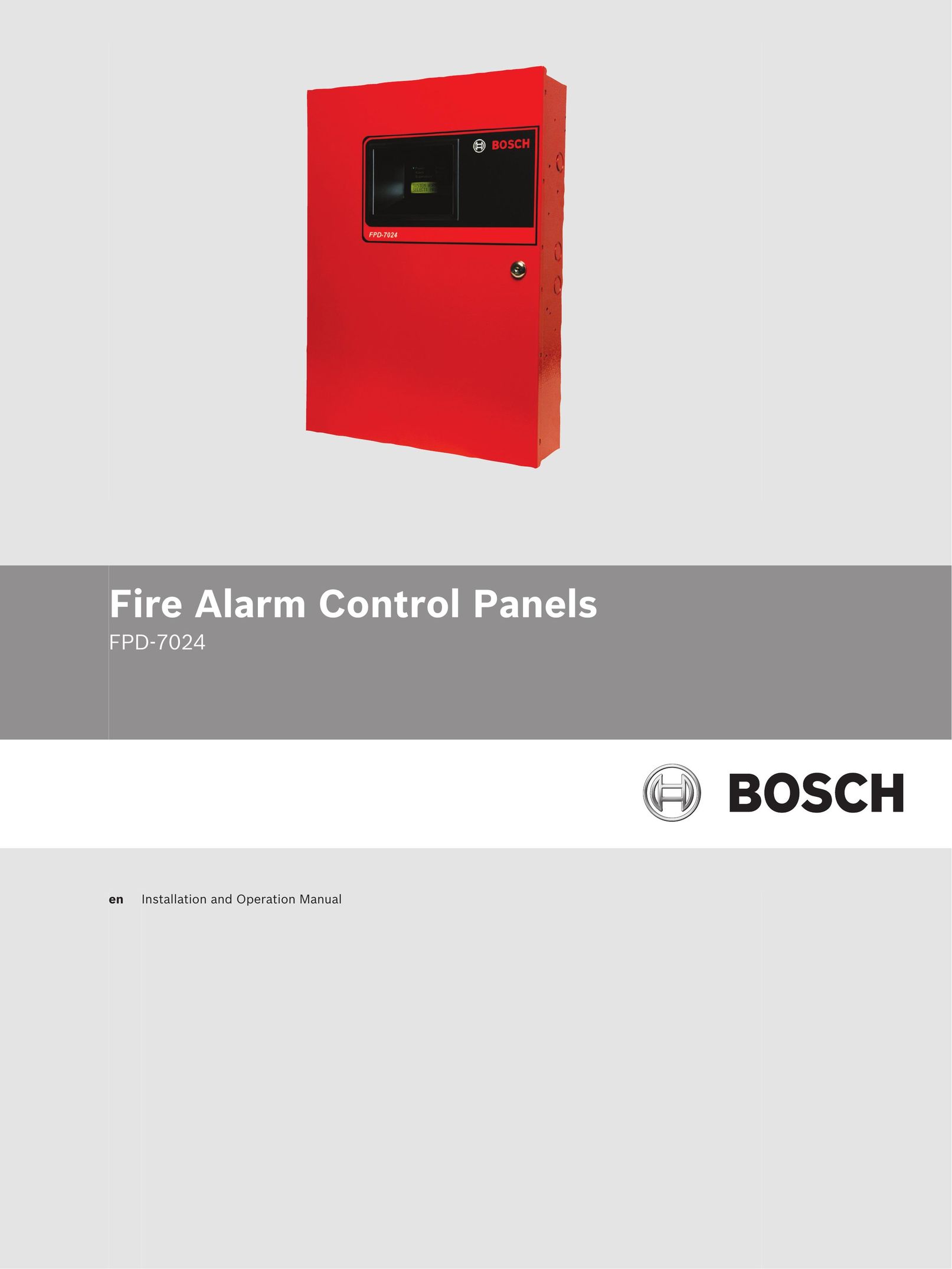 Bosch Appliances FPD-7024 Smoke Alarm User Manual
