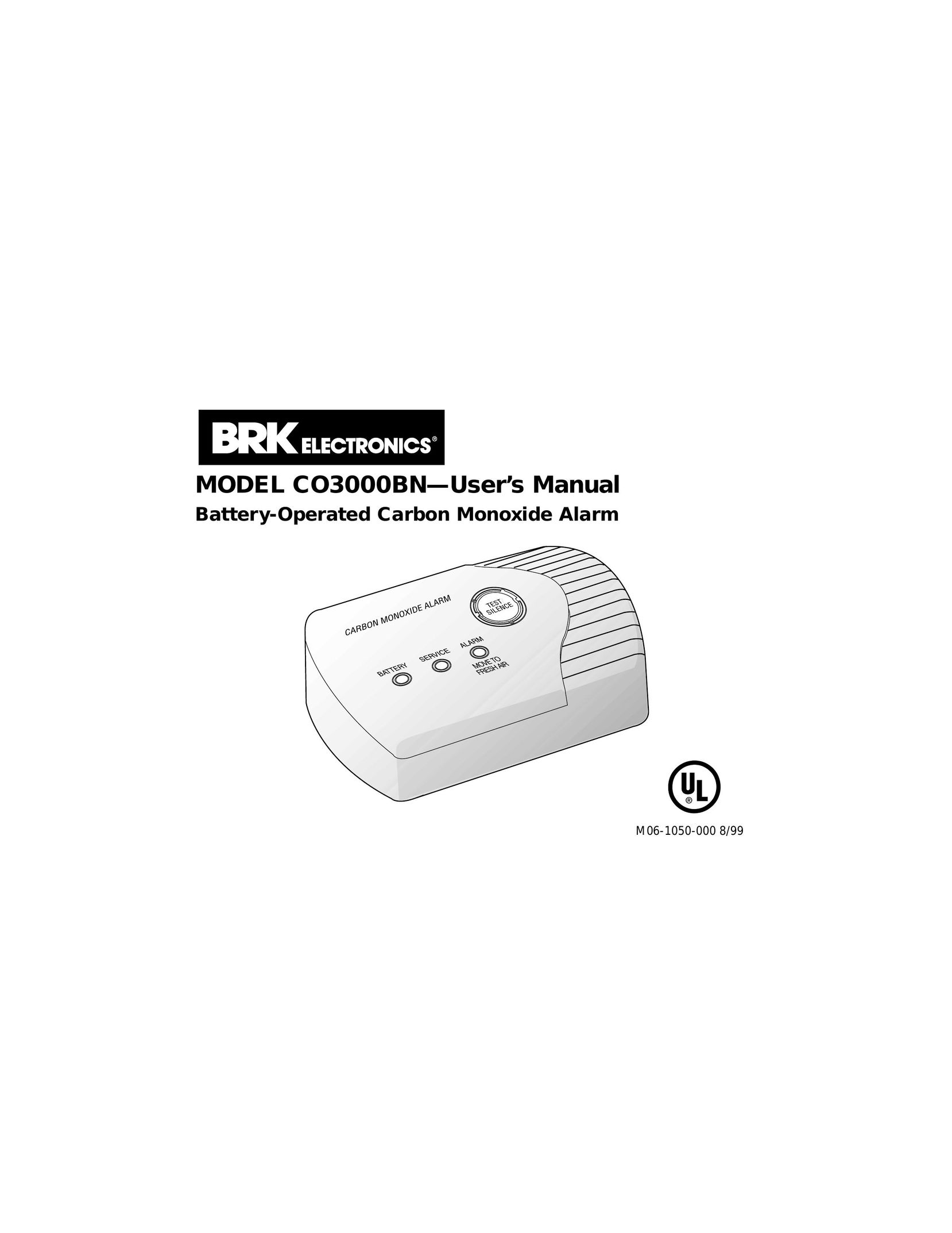 BRK electronic CO3000BN Smoke Alarm User Manual