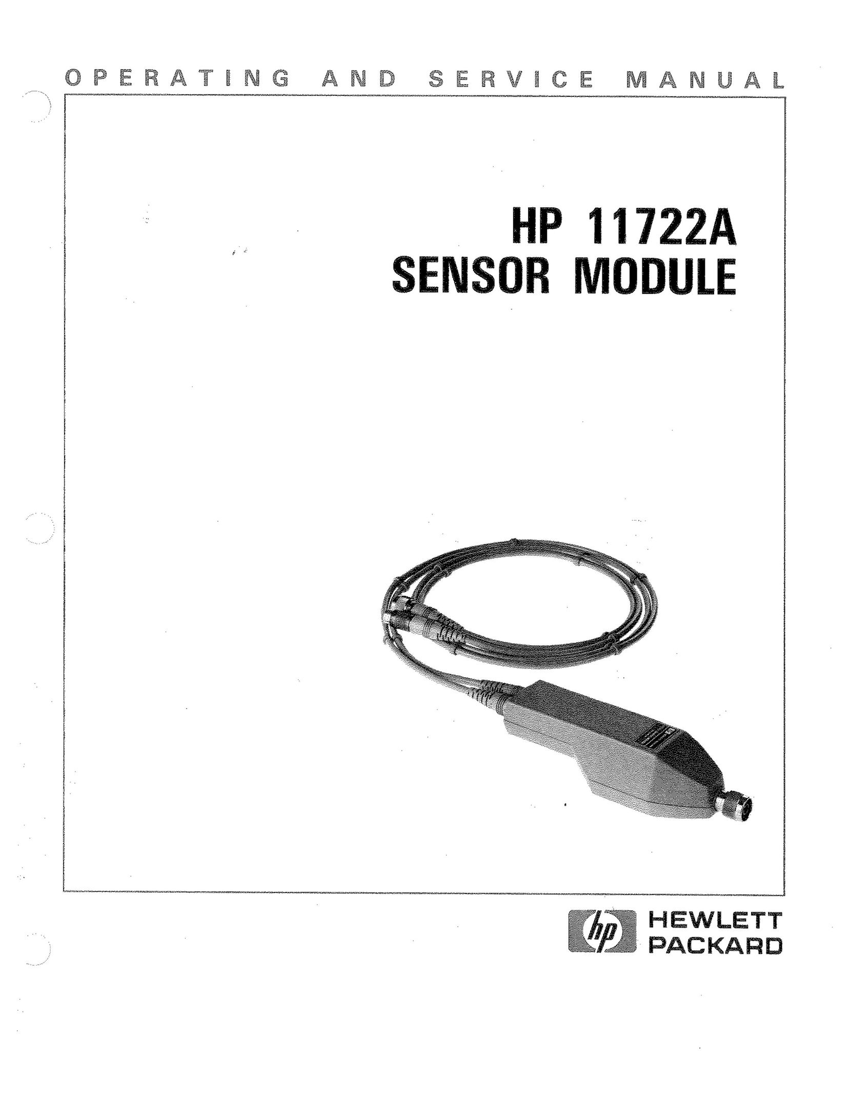 HP (Hewlett-Packard) HP 11722A Smoke Alarm User Manual