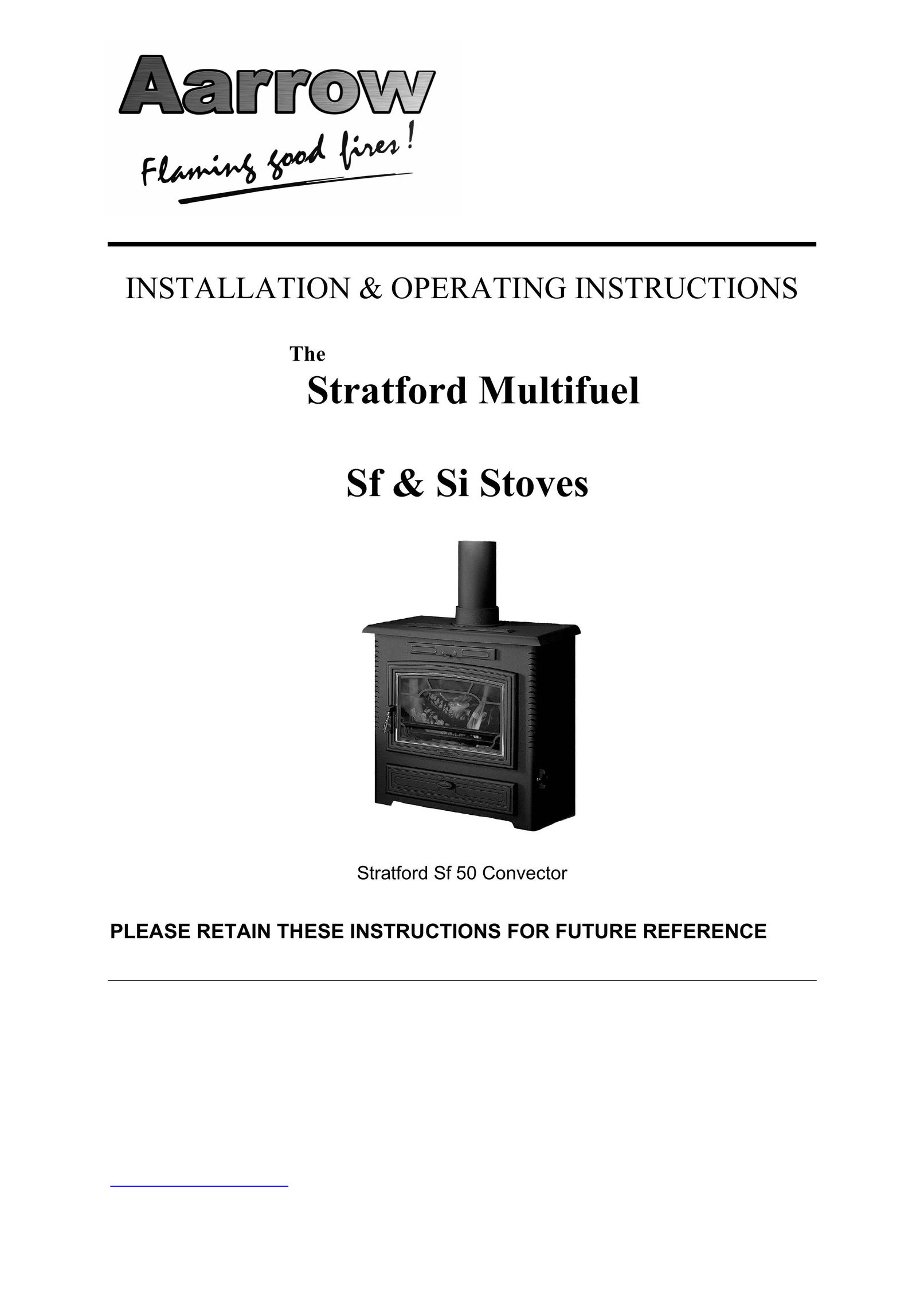 Aarrow Fires SF 50 Stove User Manual