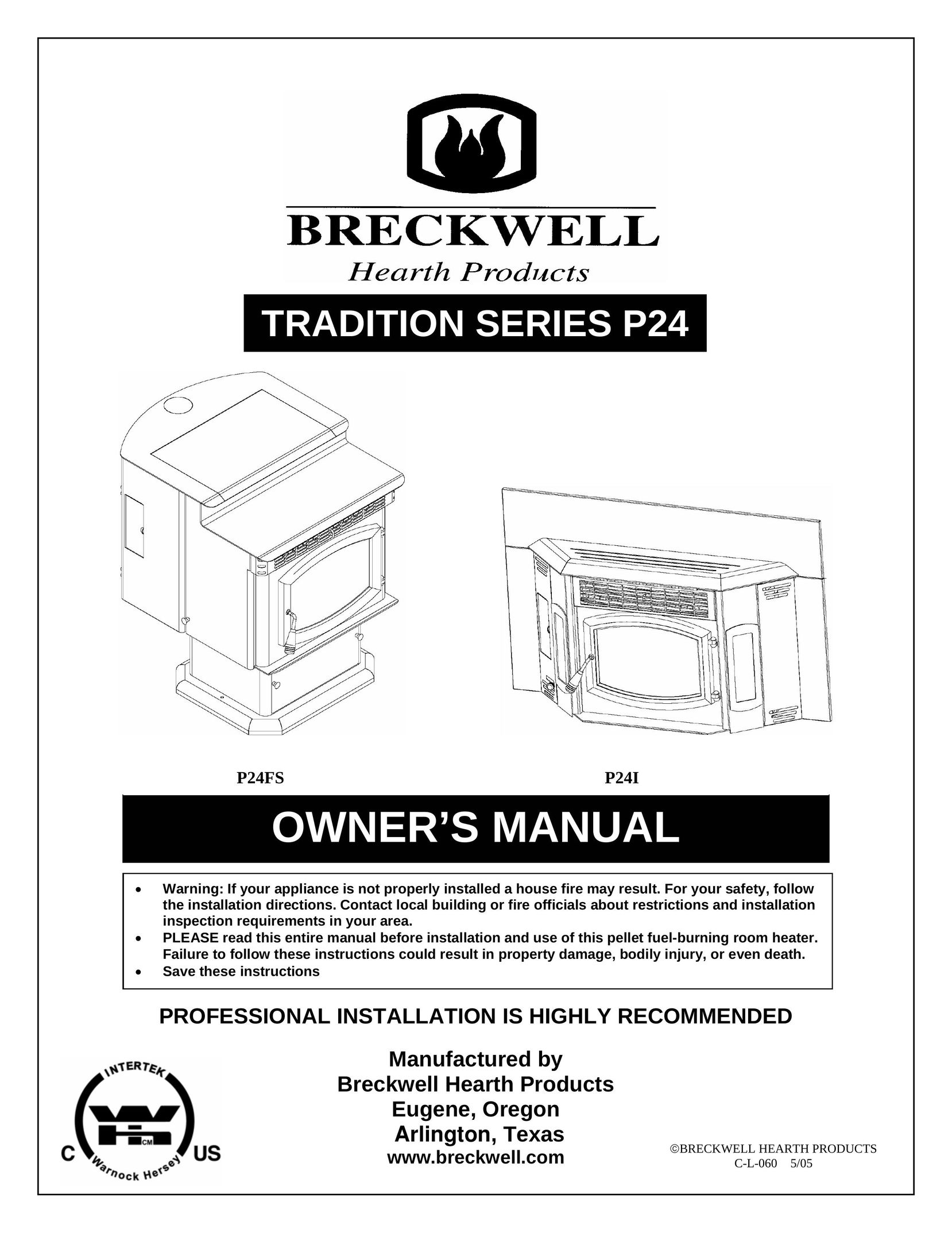 Breckwell P24FS Stove User Manual