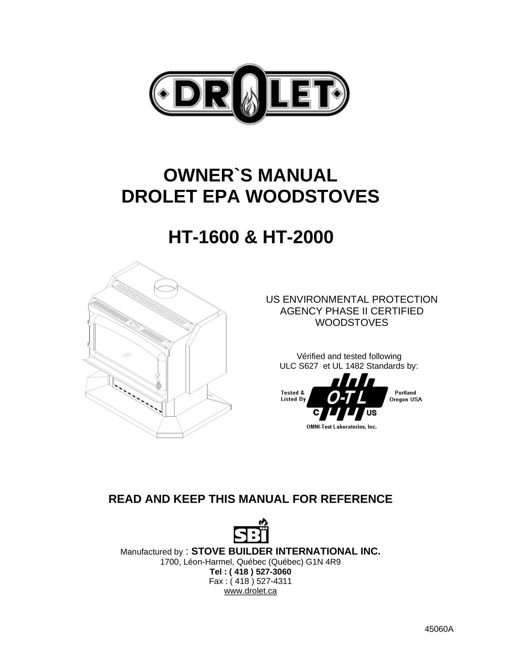 Drolet 75281 Stove User Manual