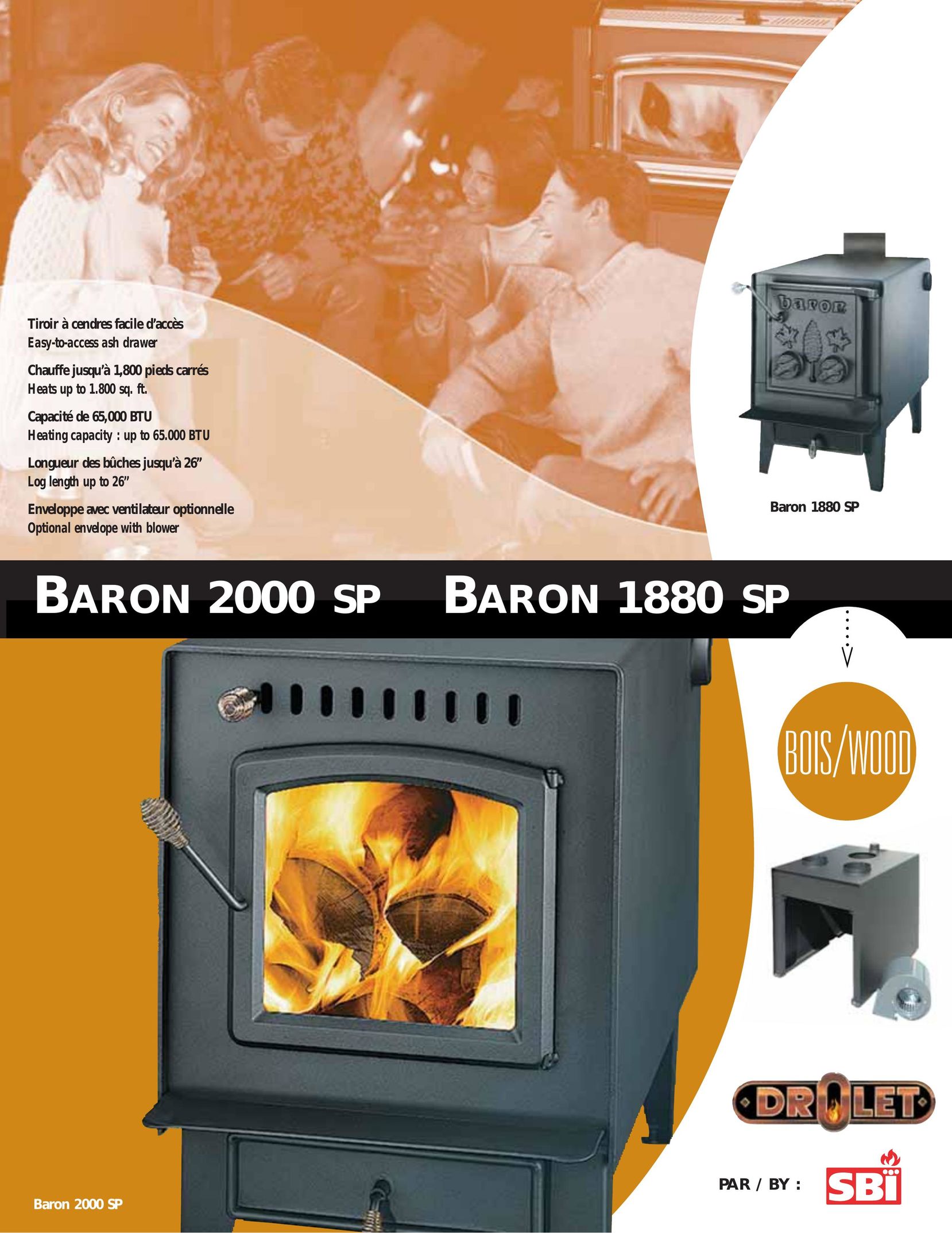 Drolet Baron 2000 SP Stove User Manual