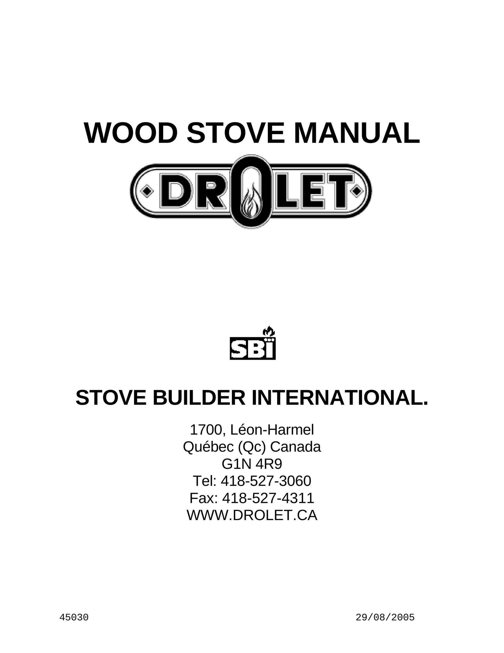 Drolet CS1200 Stove User Manual