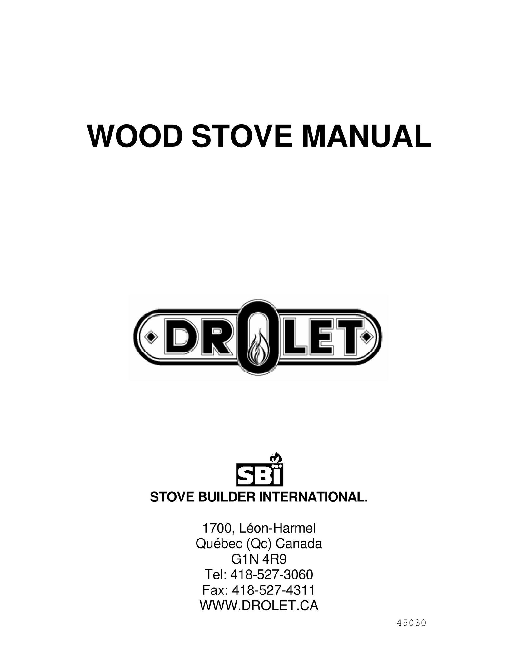 Drolet DB05130 Stove User Manual