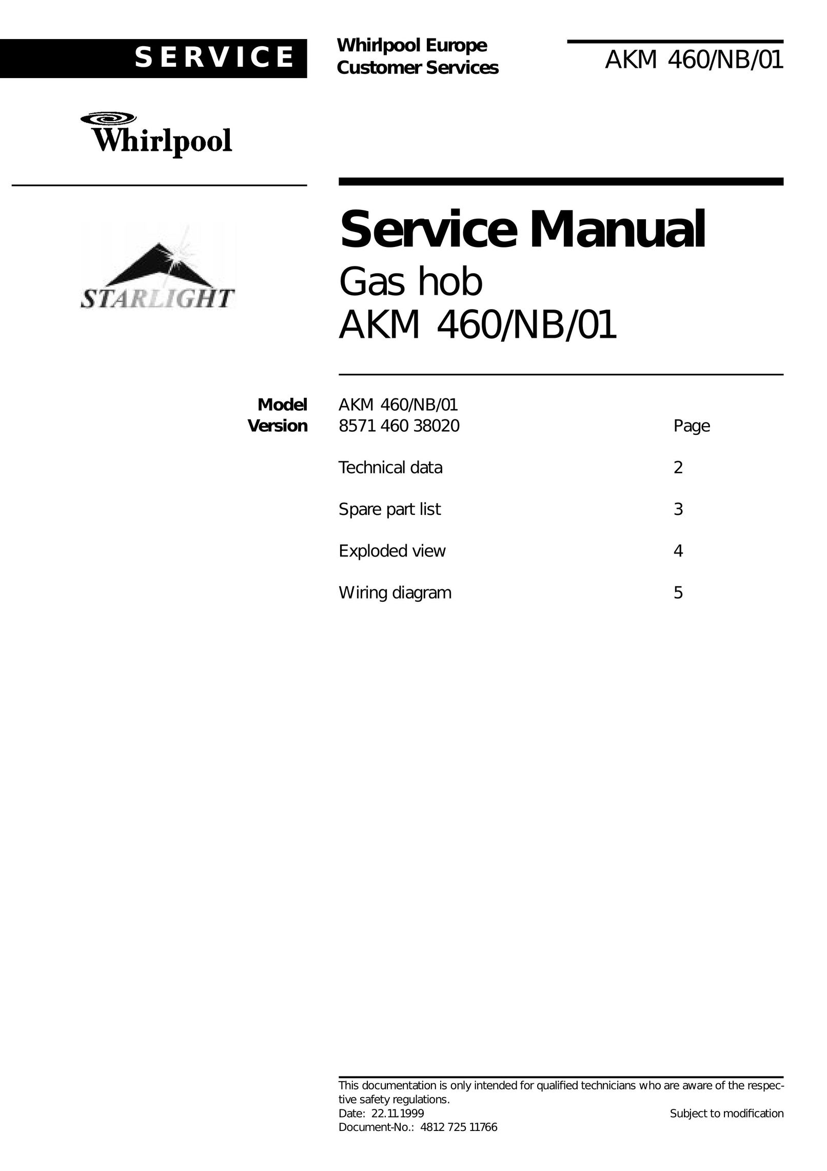 Whirlpool AKM Stove User Manual