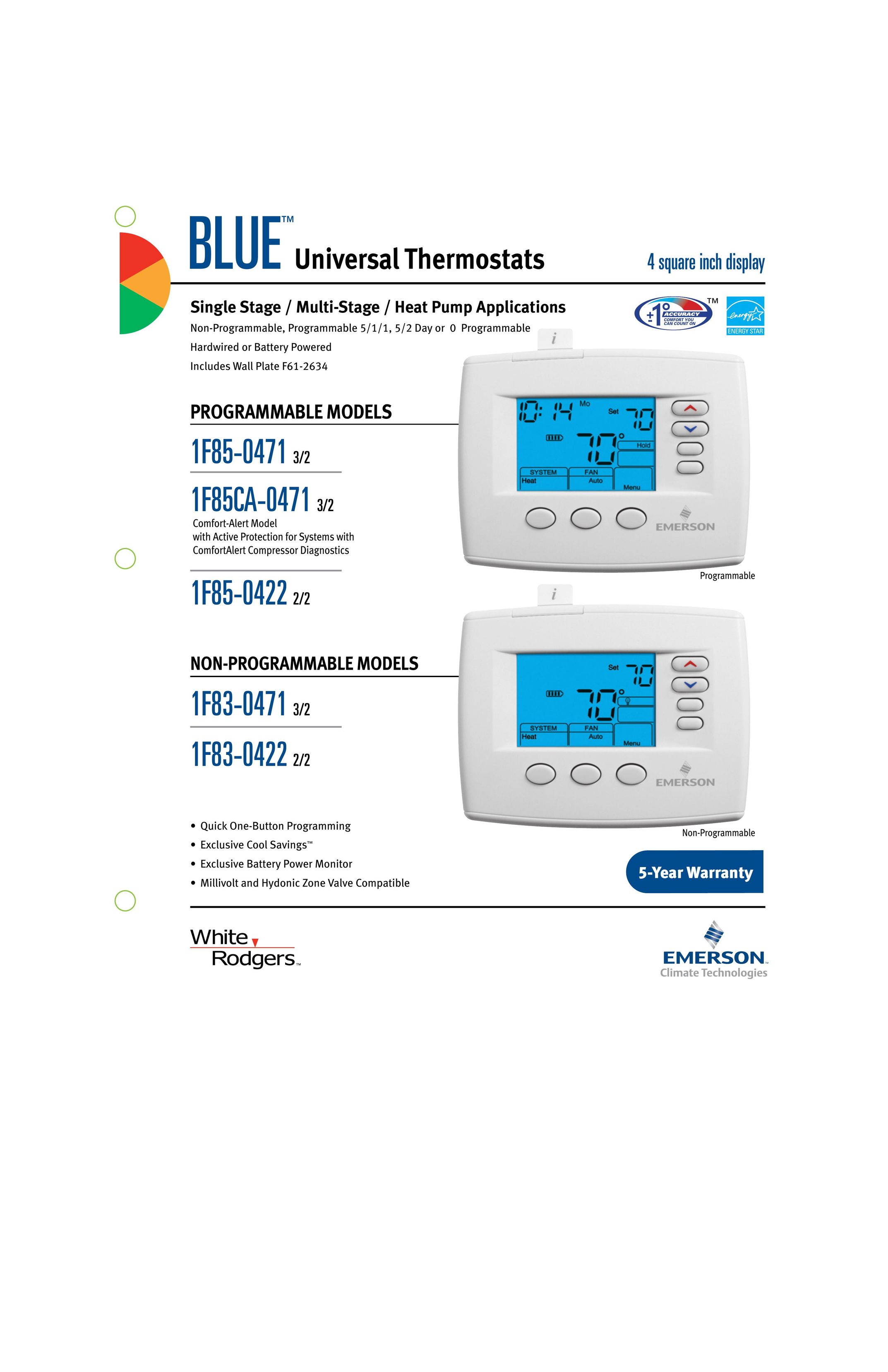 Emerson 1F85-0471 Thermostat User Manual