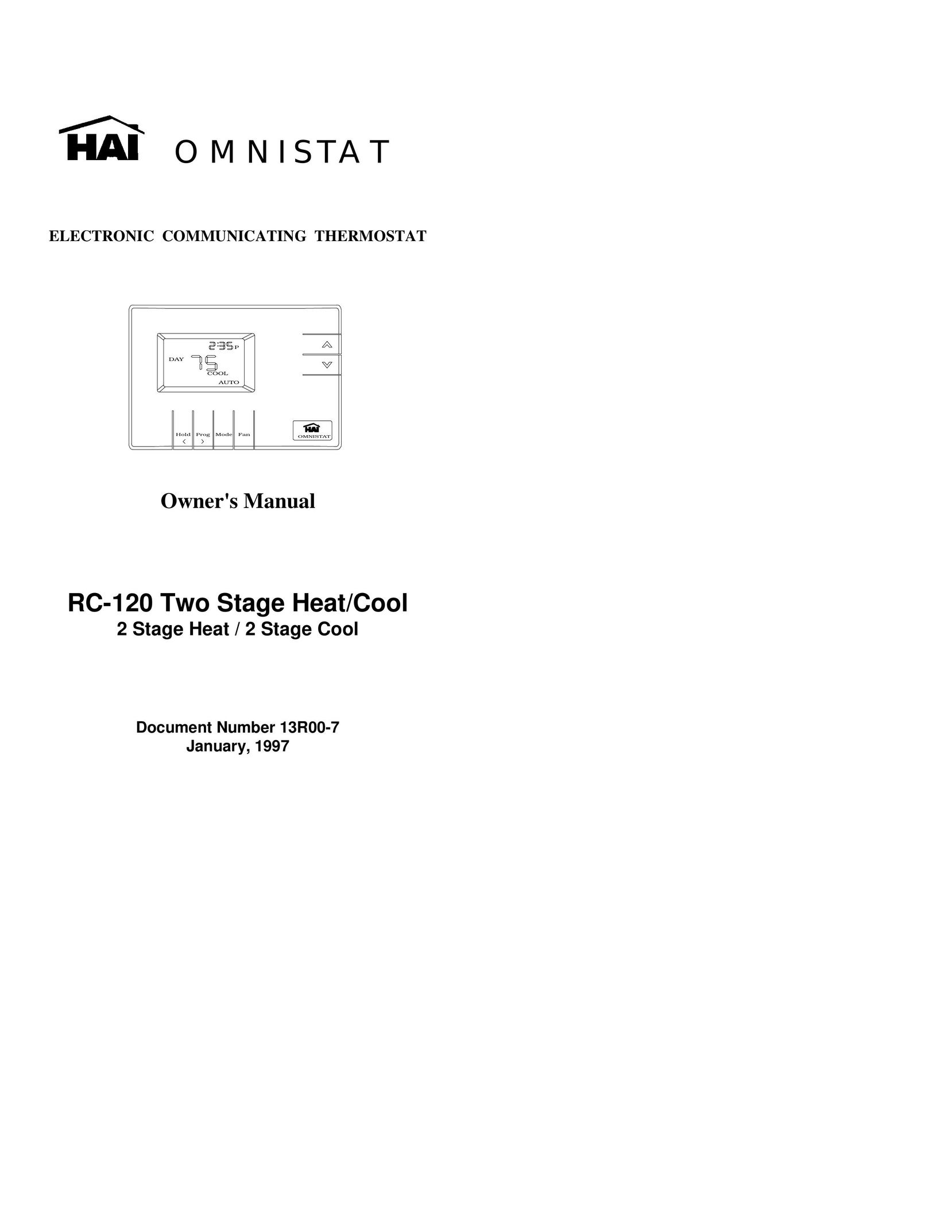 Home Automation RC-120 Thermostat User Manual